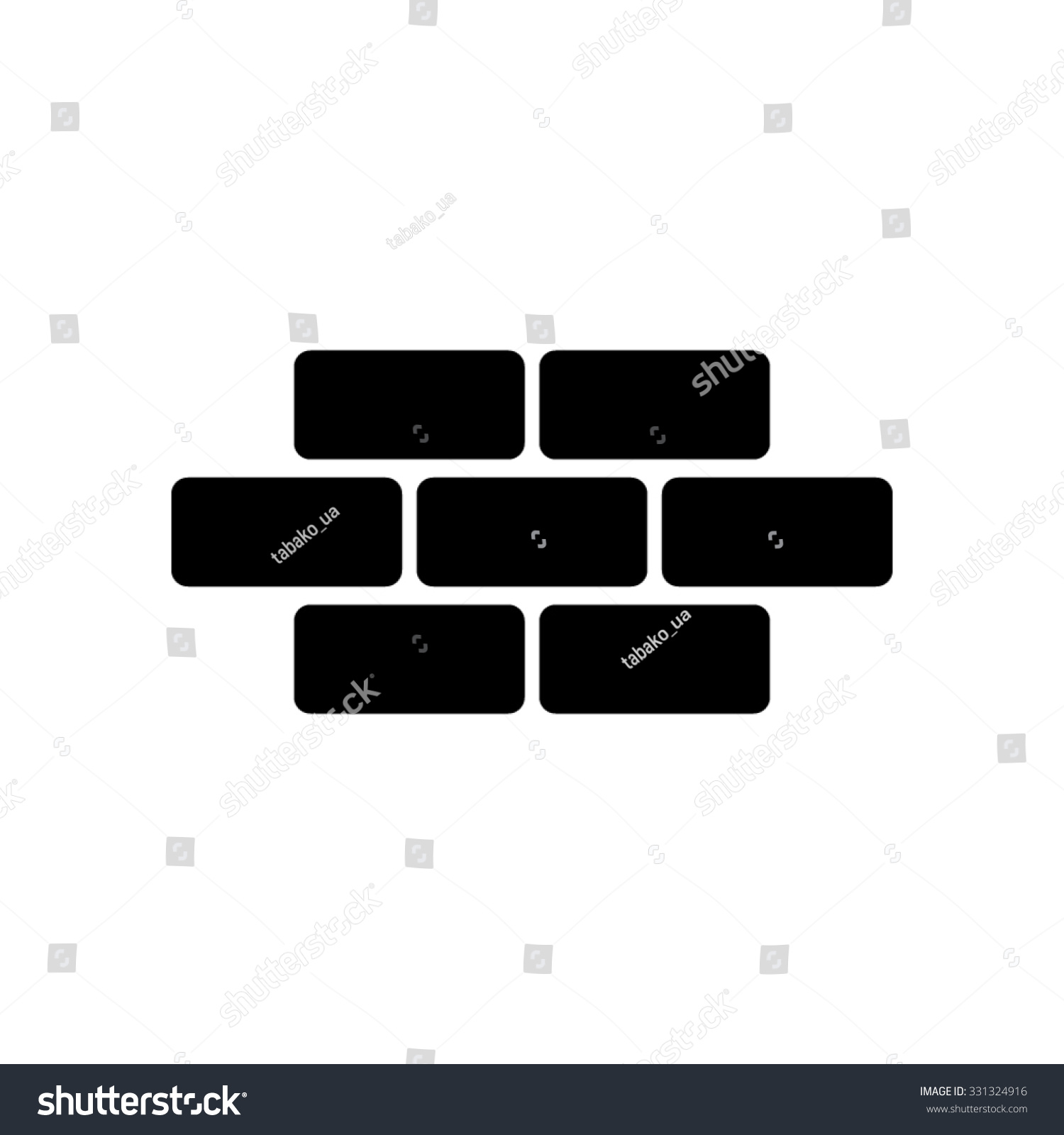 Brick Vector Icon Stock Vector (Royalty Free) 331324916 | Shutterstock