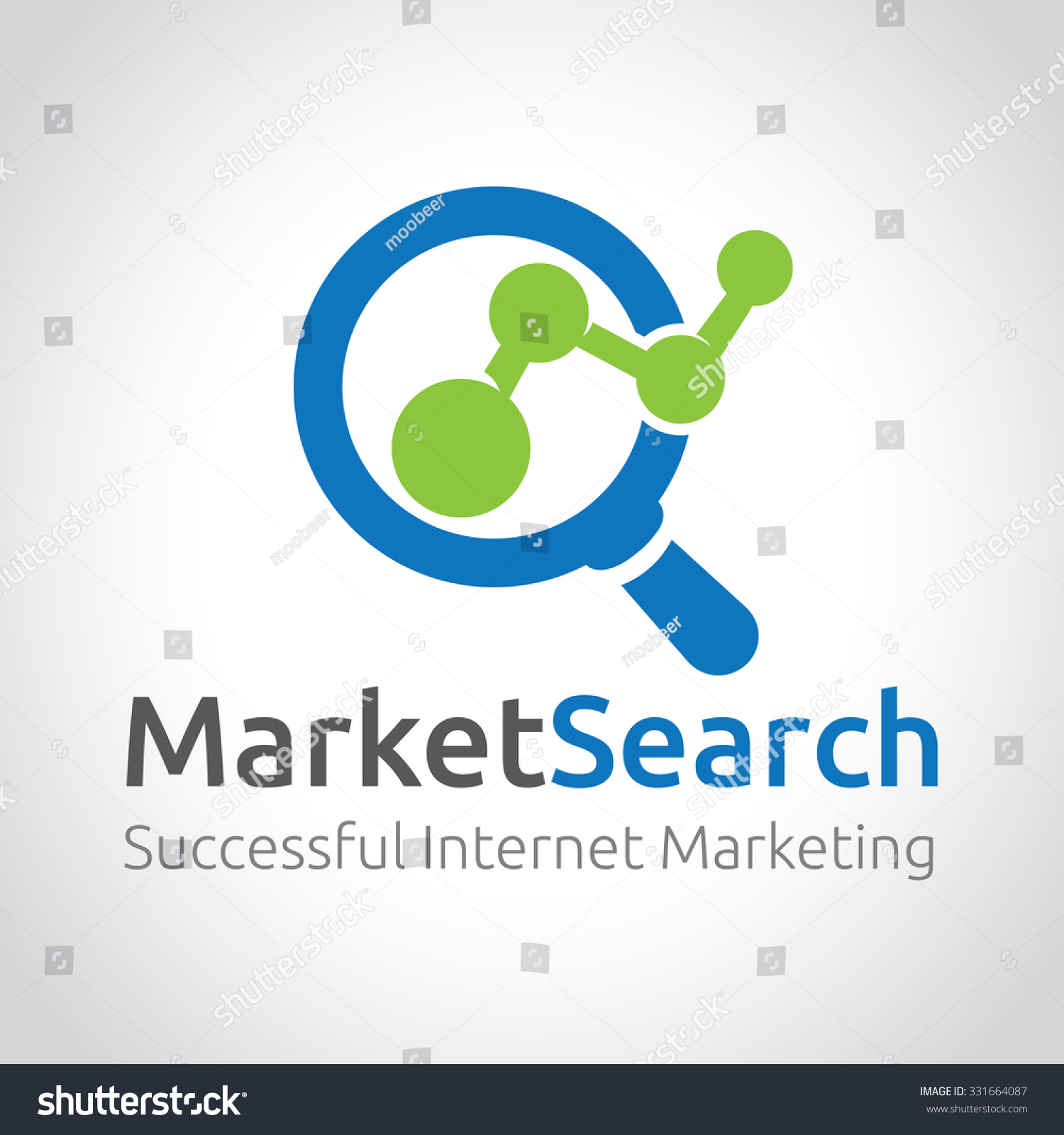 Market Searchmarketing Logovector Logo Template Stock Vector (Royalty ...