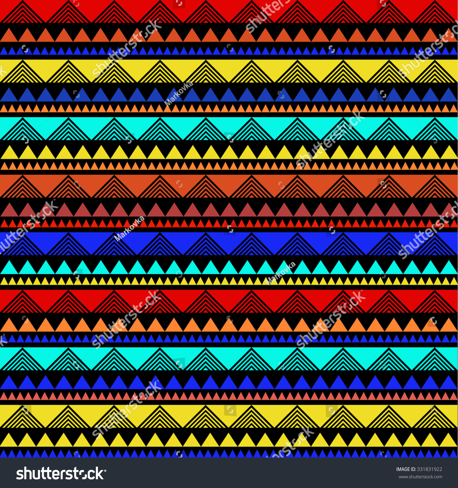 Seamless Vector Tribal Texture Tribal Seamless Stock Vector (Royalty ...