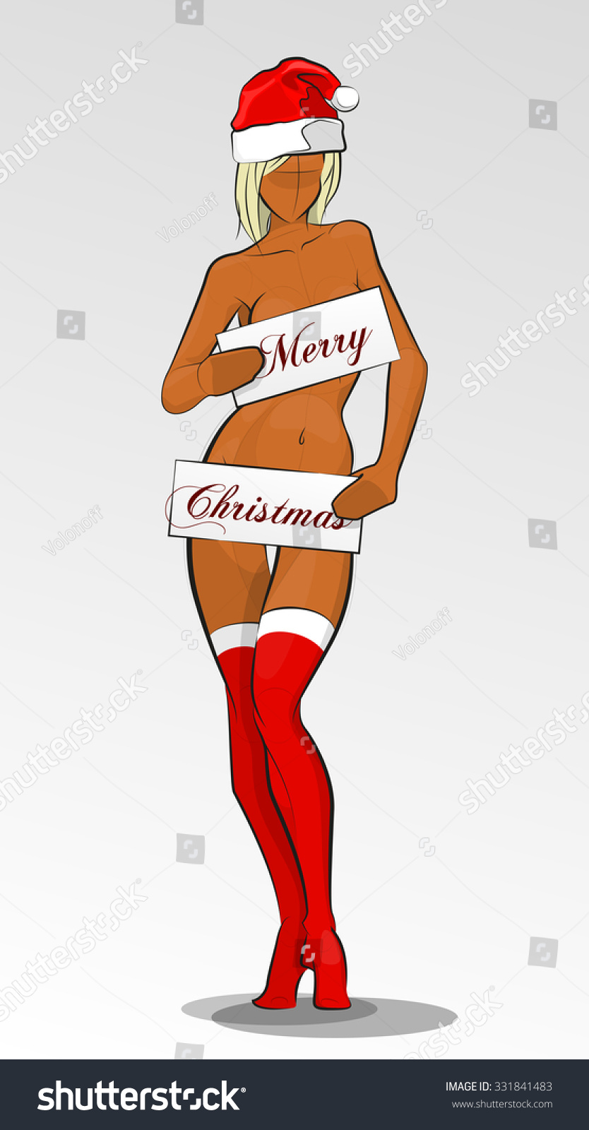 Naked Merry Christmas Girl