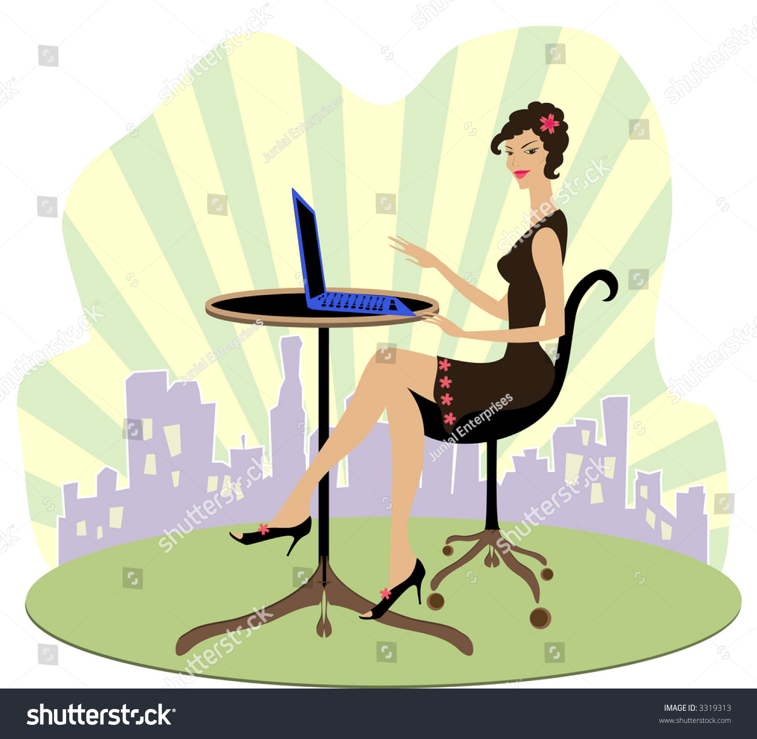 Sexy Office Lady Mix Match Faces Stock Vector Royalty Free 3319313 Shutterstock
