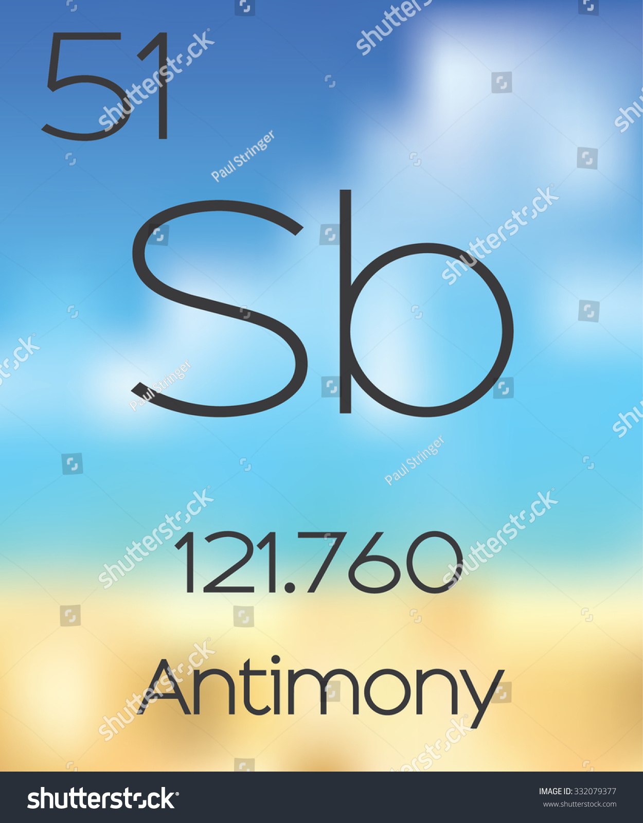 Periodic Table Elements Antimony Stock Illustration 332079377 Shutterstock 6528