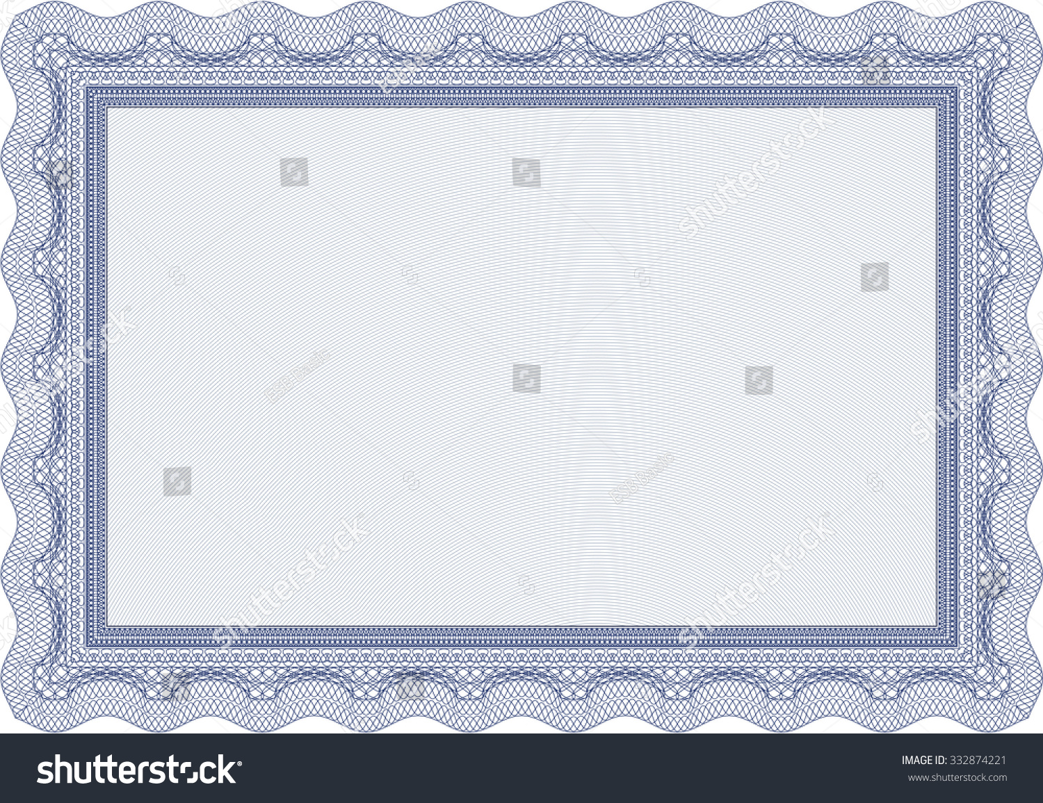 Certificate Quality Background Retro Design Money Stock Vector (Royalty ...