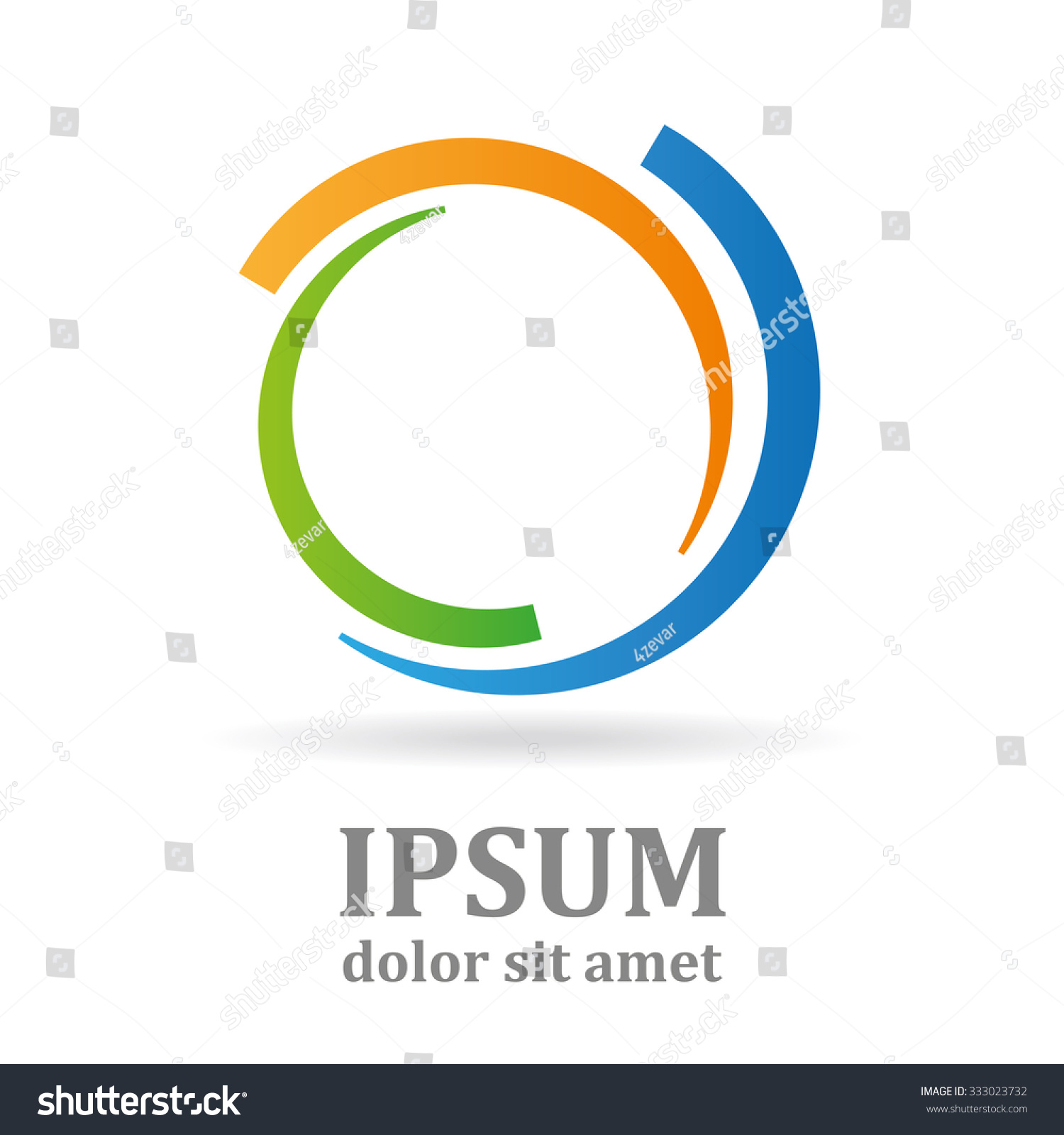 Vector Icon Circle Company Logo Design Stock Vector (Royalty Free ...