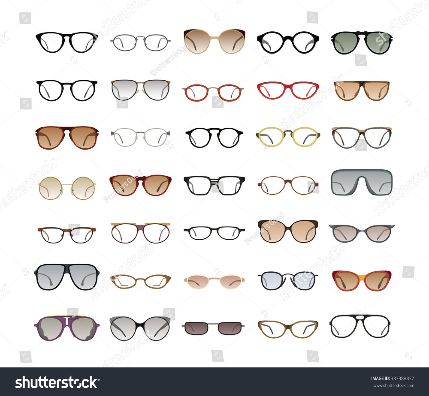 different style eyeglasses