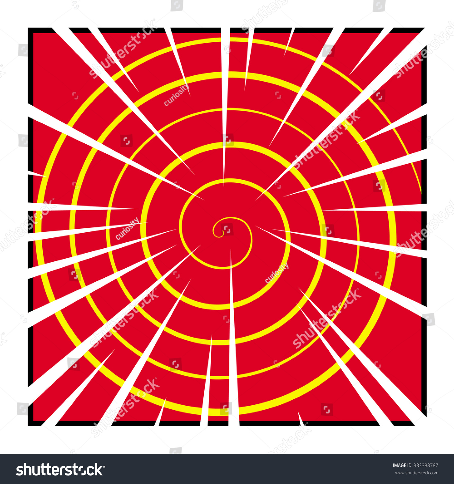 Vector Comic Spiral Pattern Stock Vector (Royalty Free) 333388787 ...