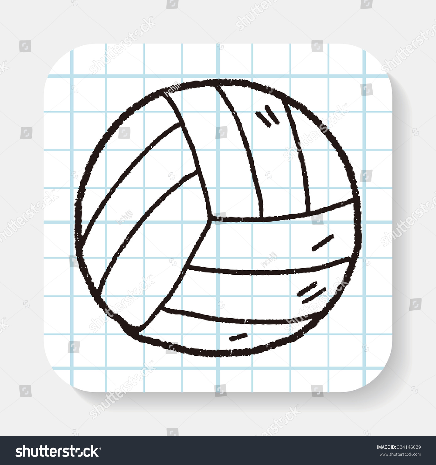 Волейбольный мяч в клетку