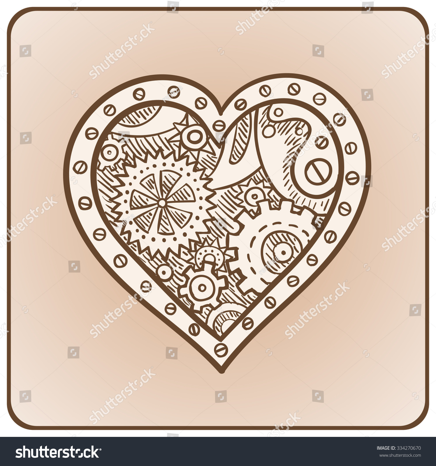 rodas dentadas clipart heart