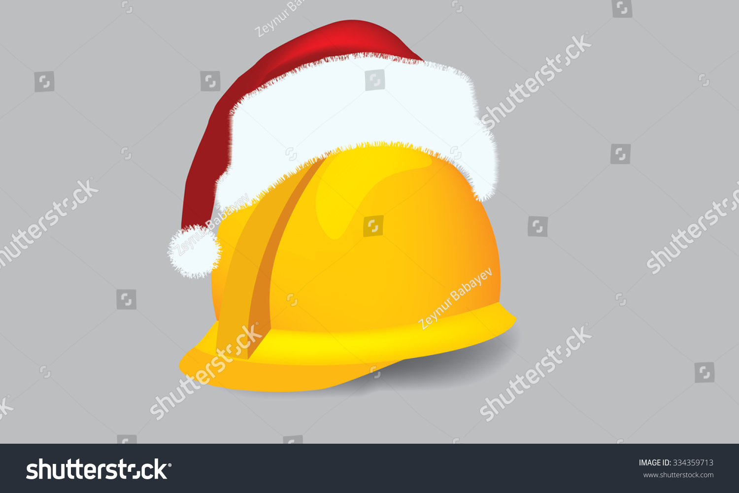 hard hat santa hat