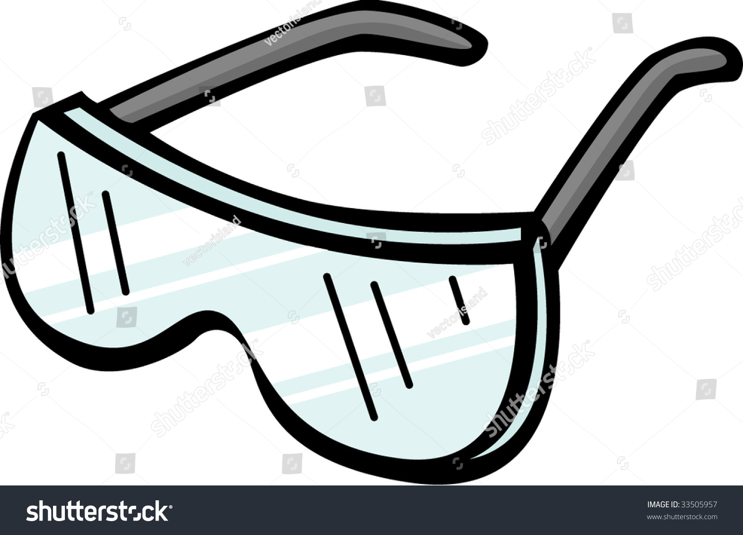 Safety Goggles Stock Vector (Royalty Free) 33505957 Shutterstock.