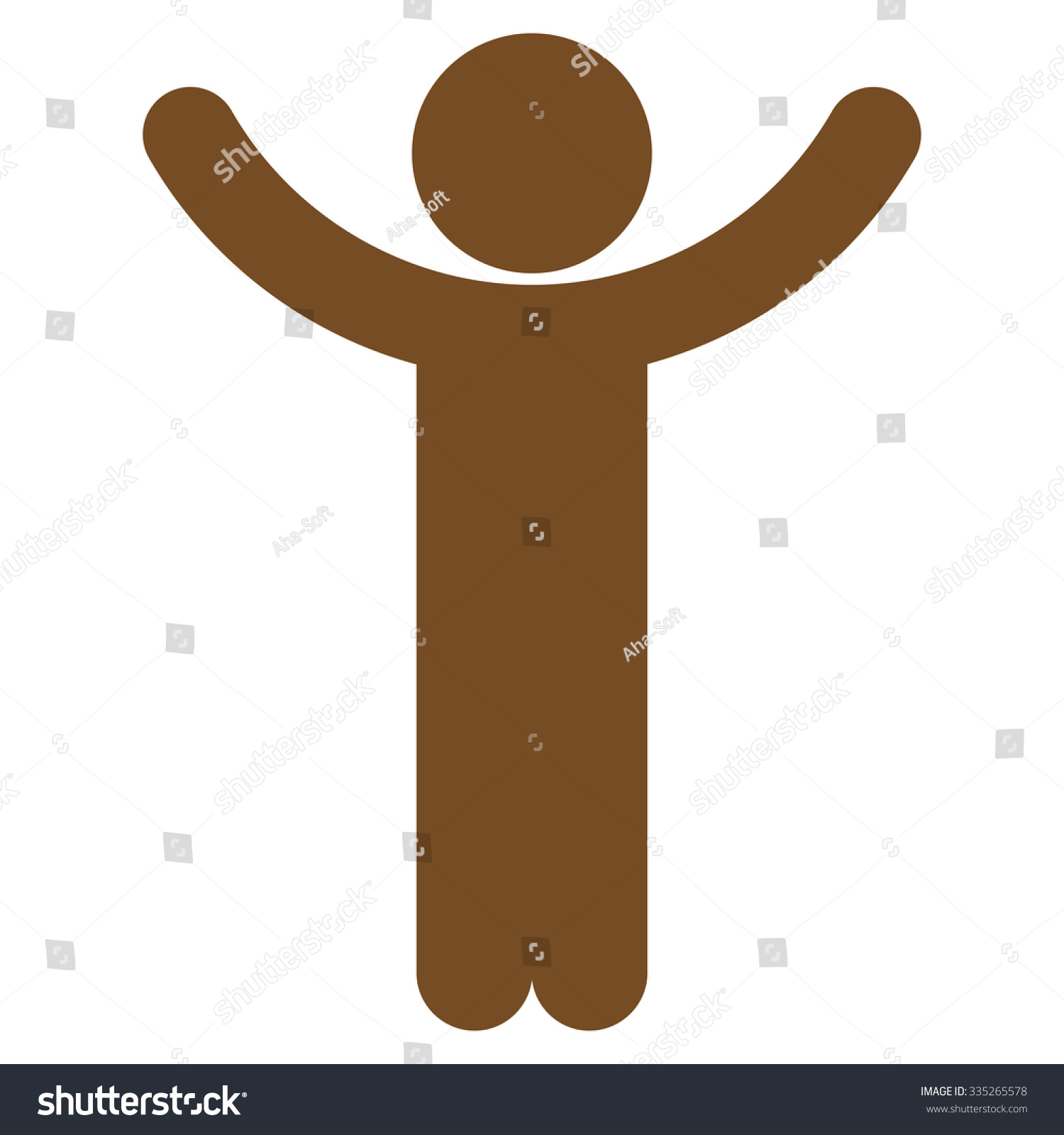 Hands Man Silhouette Vector Icon Style Stock Vector Royalty Free Shutterstock