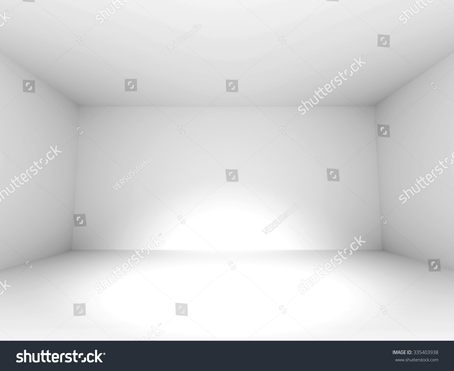 Empty White Room Design Background 3d Stock Illustration 335403938 ...