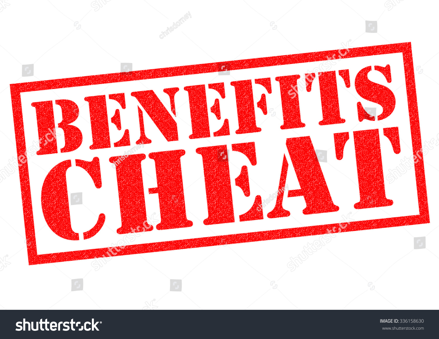 Benefits Cheat Red Rubber Stamp Over Stock Illustration 336158630 ...