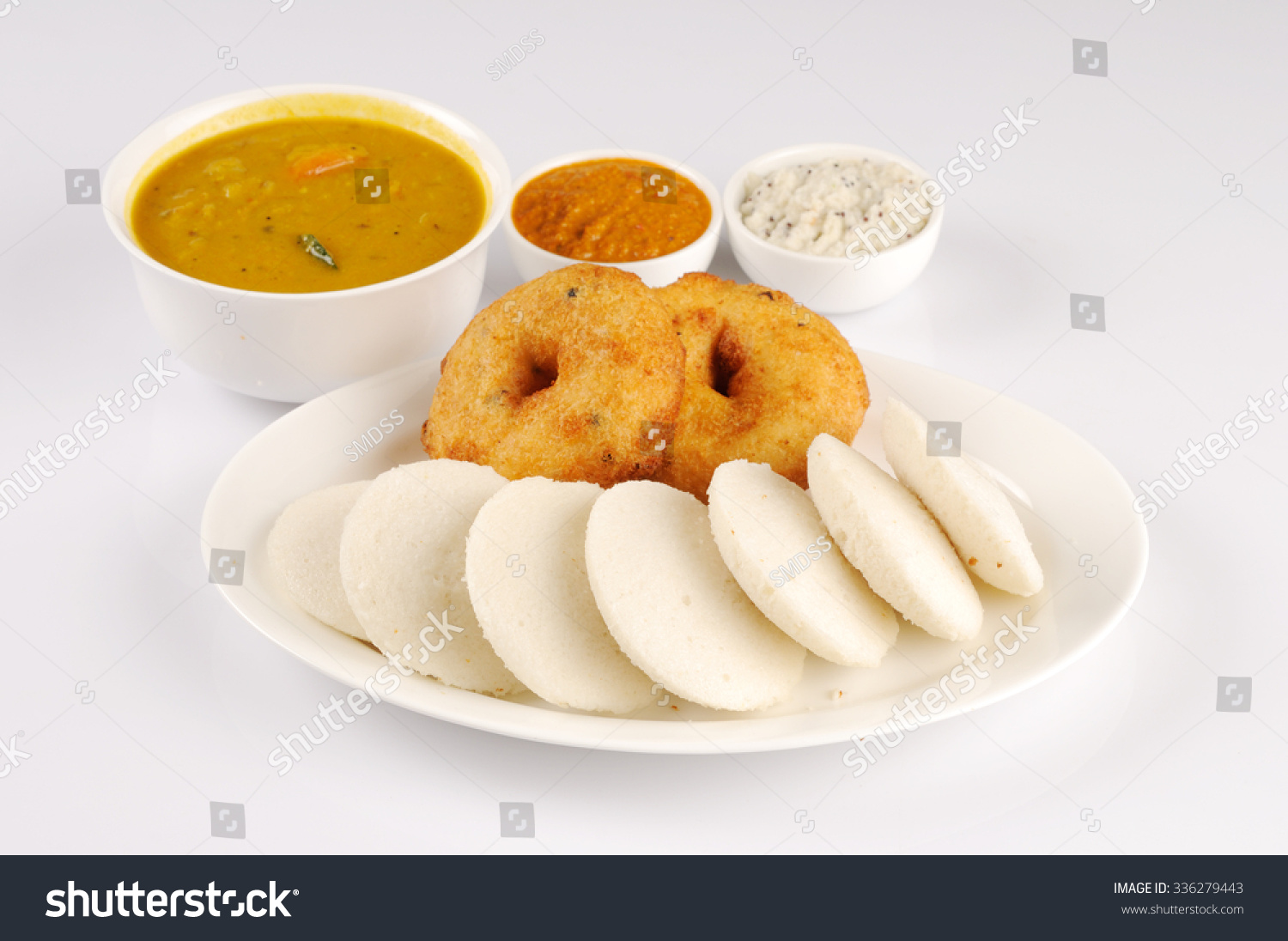 South Indian Food Idly Wada Sambhar Stock Photo 336279443 | Shutterstock