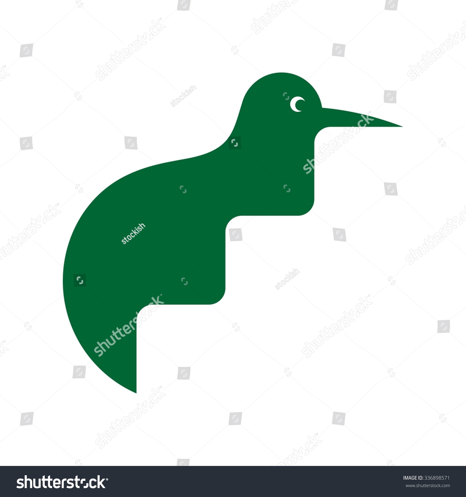 Kiwi Bird Logo Vector Stock Vector (Royalty Free) 336898571 | Shutterstock