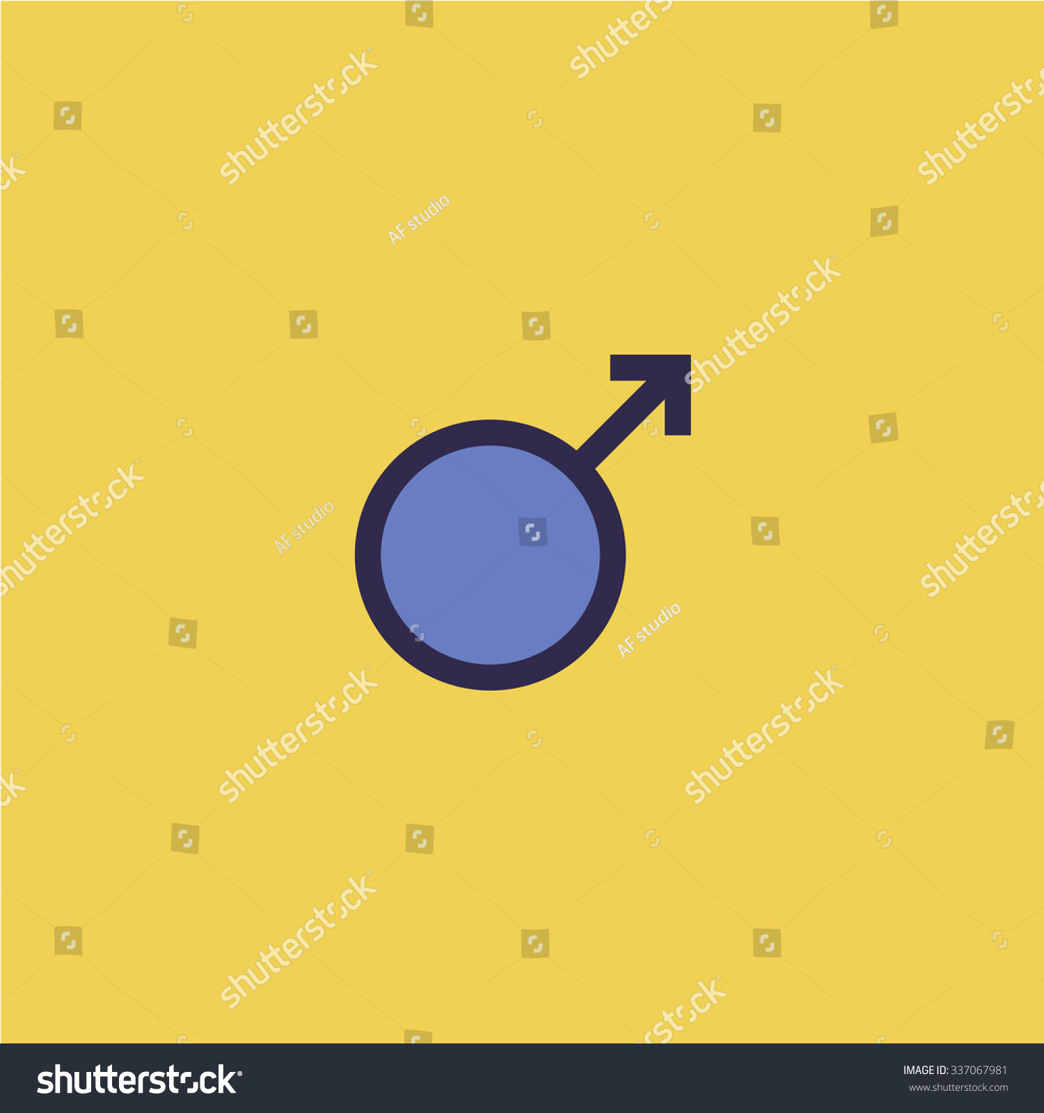 Male Sex Icon Icon Vector Stock Vector Royalty Free 337067981 Shutterstock 8811