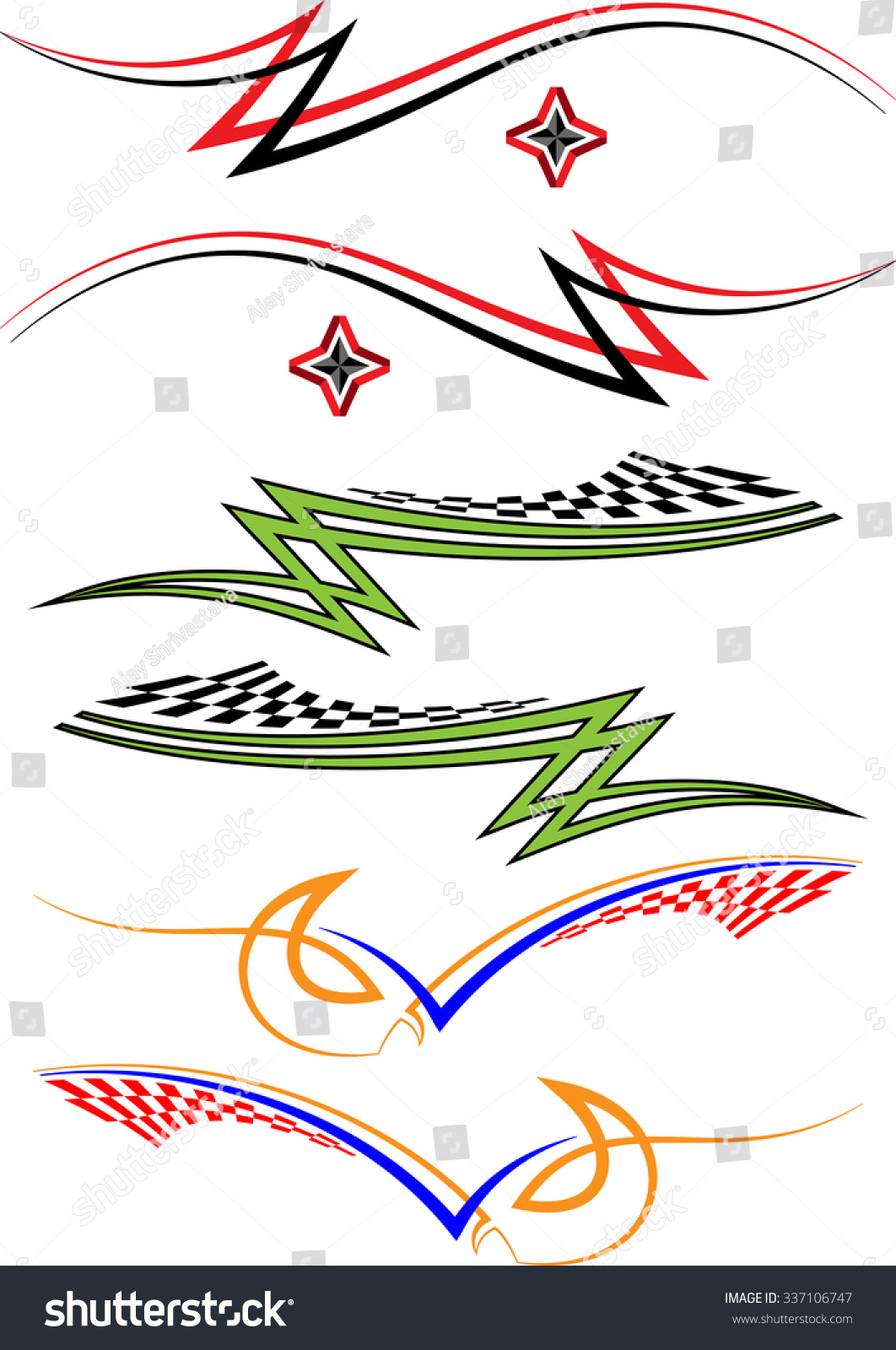 Vehicle Graphics Stripe Vinyl Ready Vector Stock Vector (Royalty Free ...