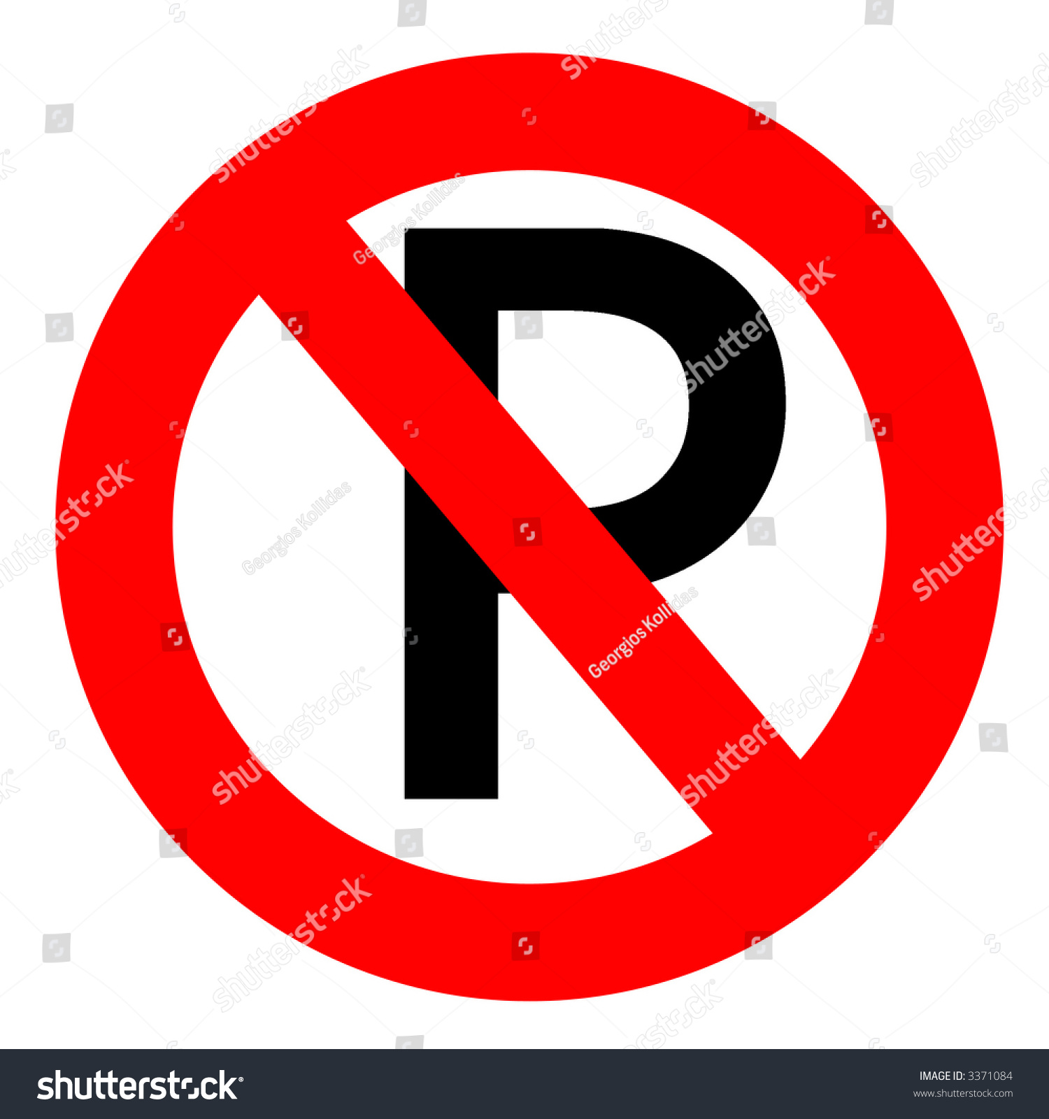 No Parking Sign Stock Illustration 3371084 | Shutterstock