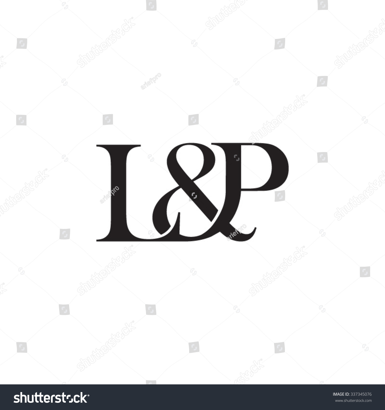 Lp Initial Logo Ampersand Monogram Logo Stock Vector (Royalty Free ...