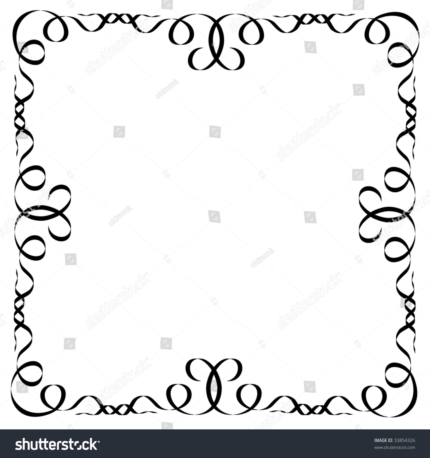 Ribbon Frame Vector Illustration Stock Vector (Royalty Free) 33854326 ...