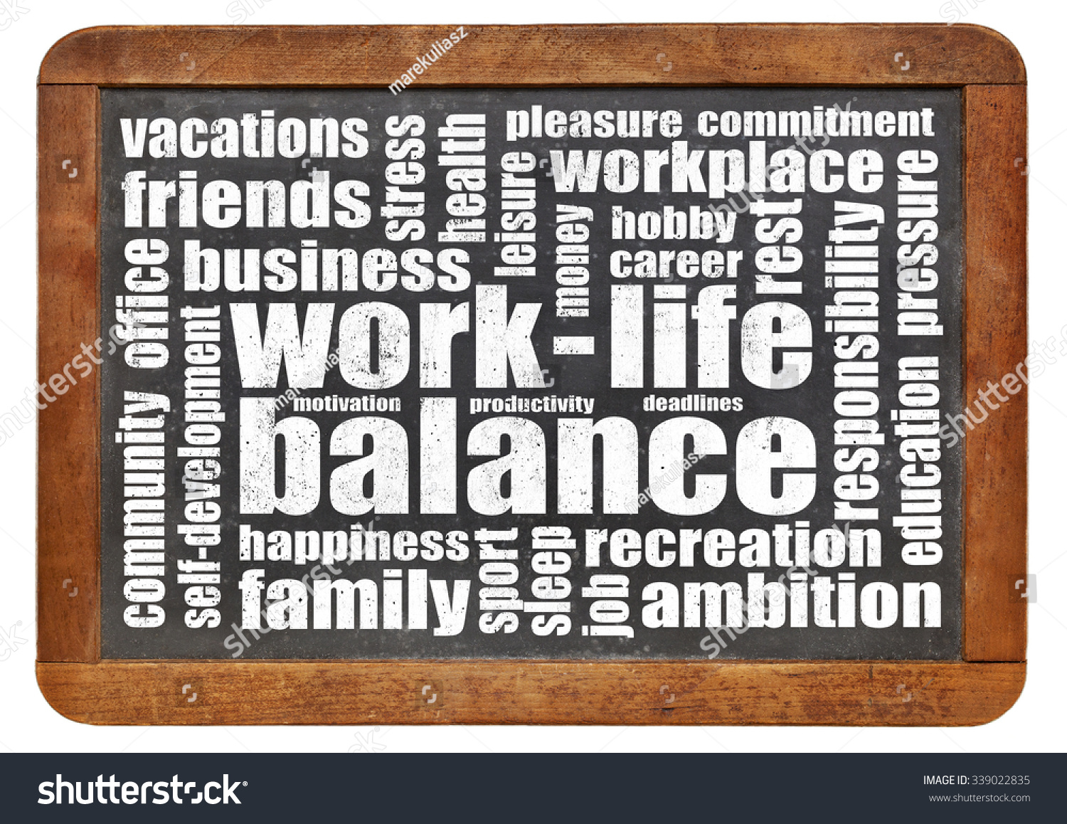 Work Life Balance Concept Word Cloud Stock Photo 339022835 | Shutterstock