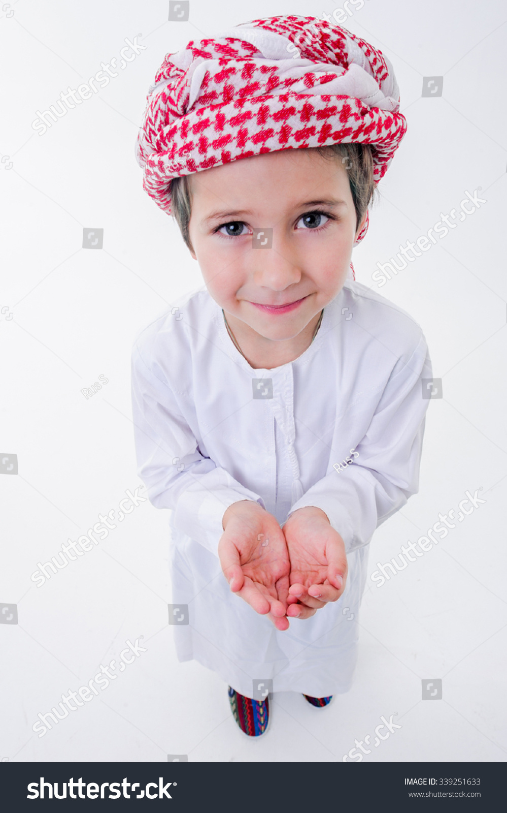 Fanny Arabic Boy Poses Emotionsshut Above Stock Photo 339251633 ...