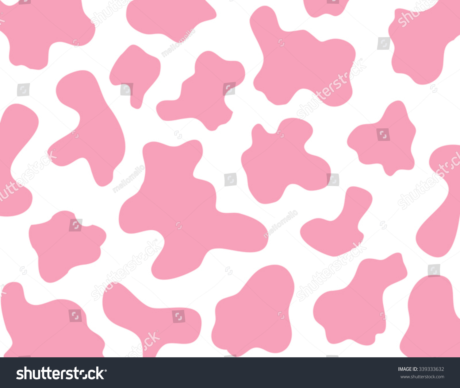 Принт пятна коровы розовый