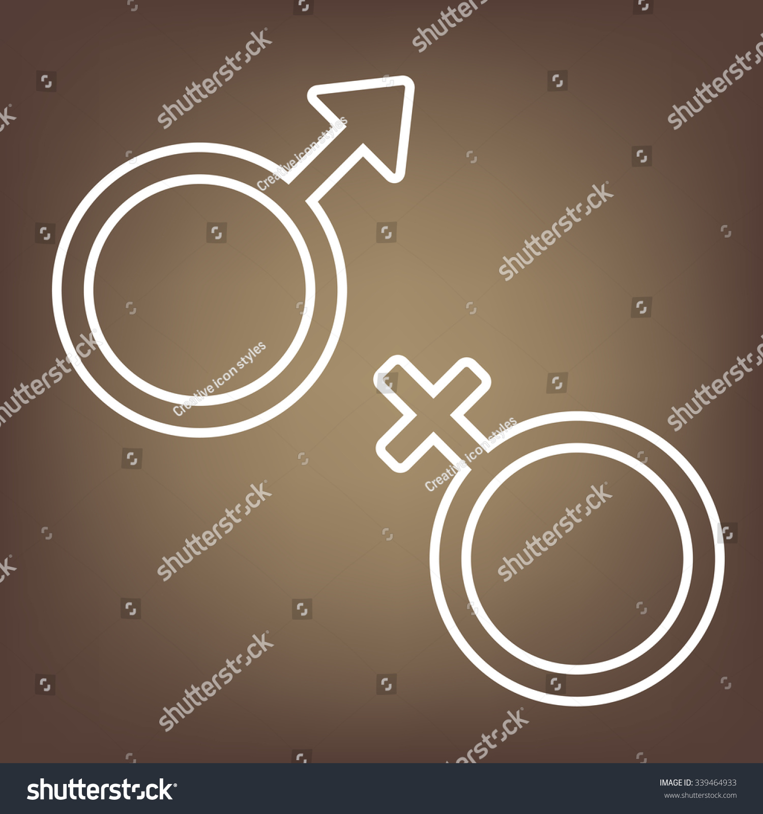 Sex Symbol Vector Illustration Line Icon 스톡 벡터로열티 프리 339464933 Shutterstock 0546