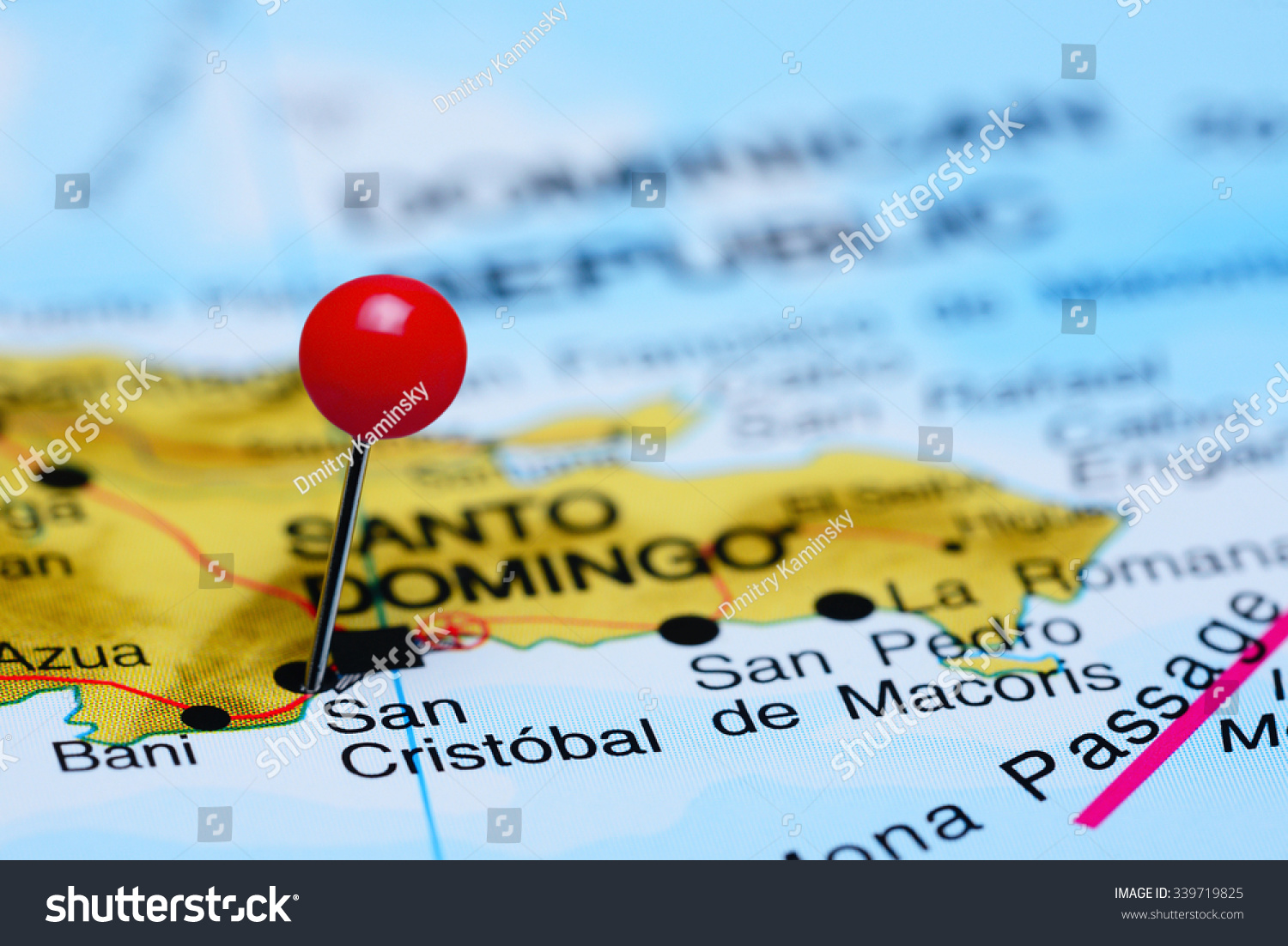 San Cristobal Pinned On Map America Stock Photo 339719825 | Shutterstock