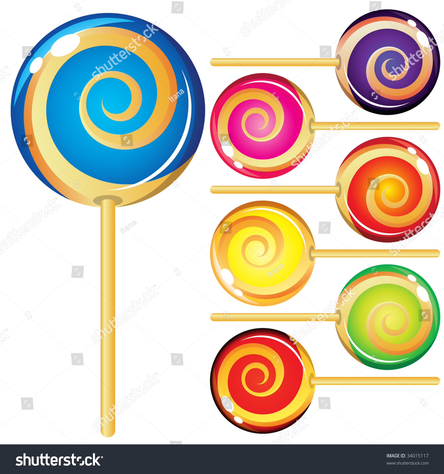 Ilustrasi Stok Lollypops 34015117 Shutterstock 