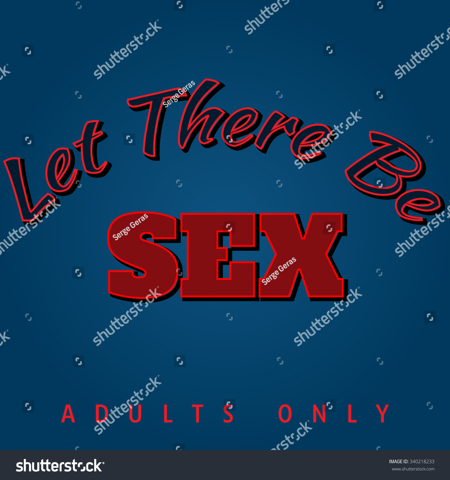 Vector Illustration On Theme Sex Slogan เวกเตอร์สต็อก ปลอดค่าลิขสิทธิ์ 340218233 Shutterstock 
