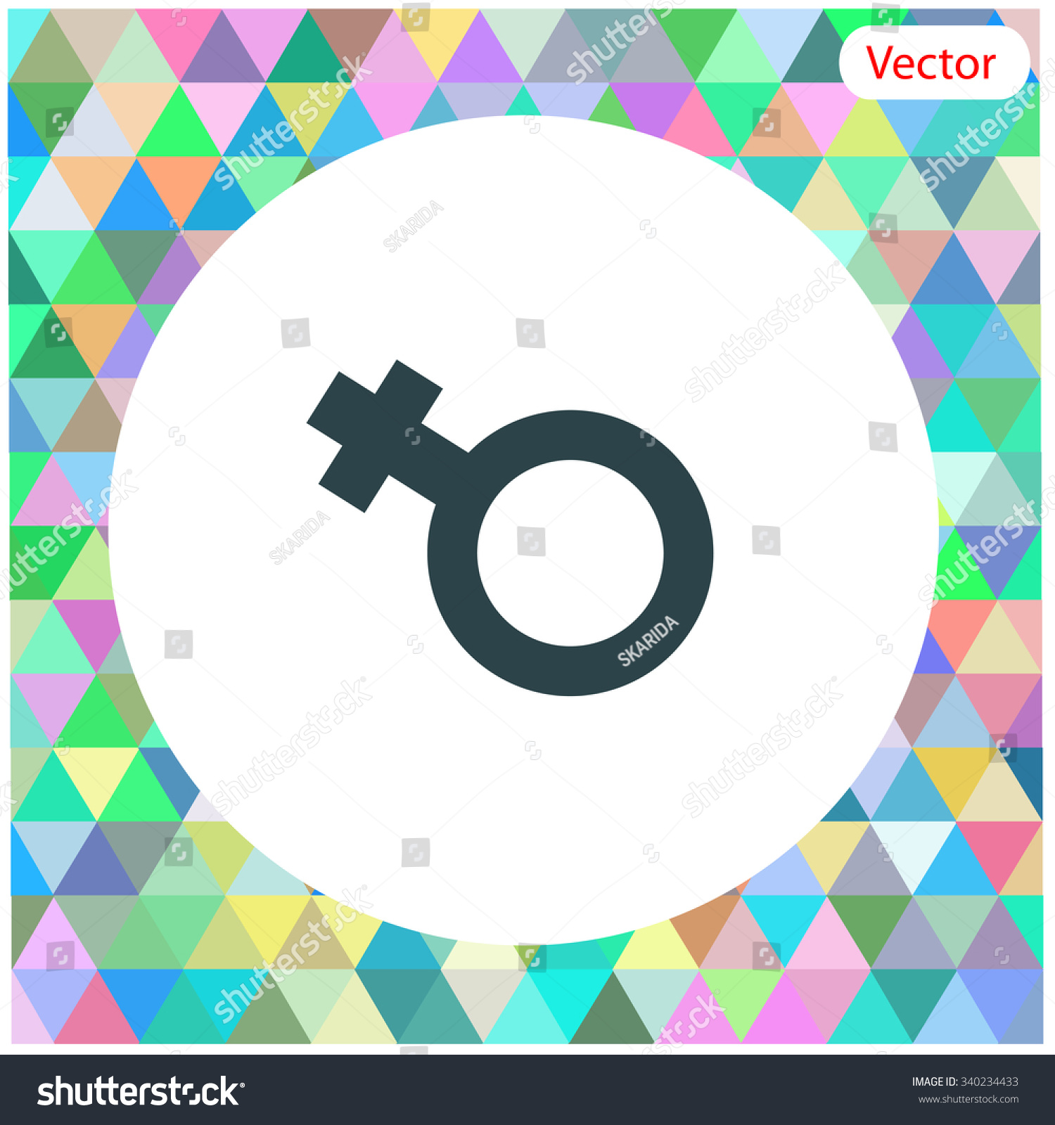 Female Icon Women Sex Signwhite Button Stock Vector Royalty Free