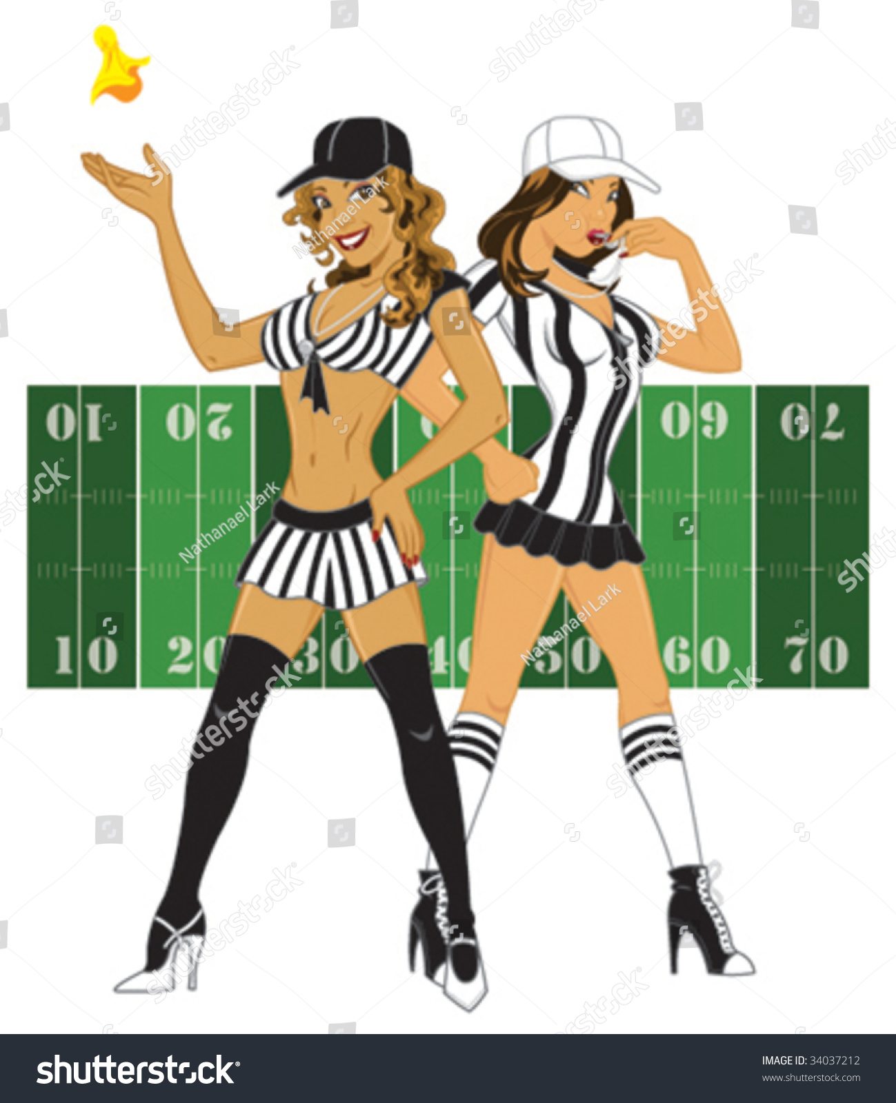 female referee clipart
