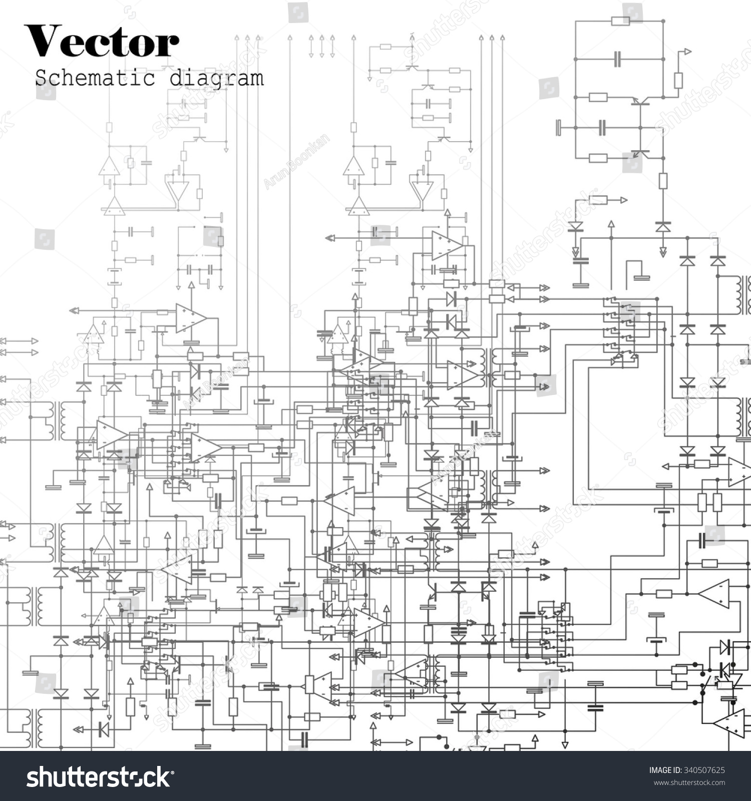 Schematic Diagram Stock Vector (Royalty Free) 340507625 | Shutterstock