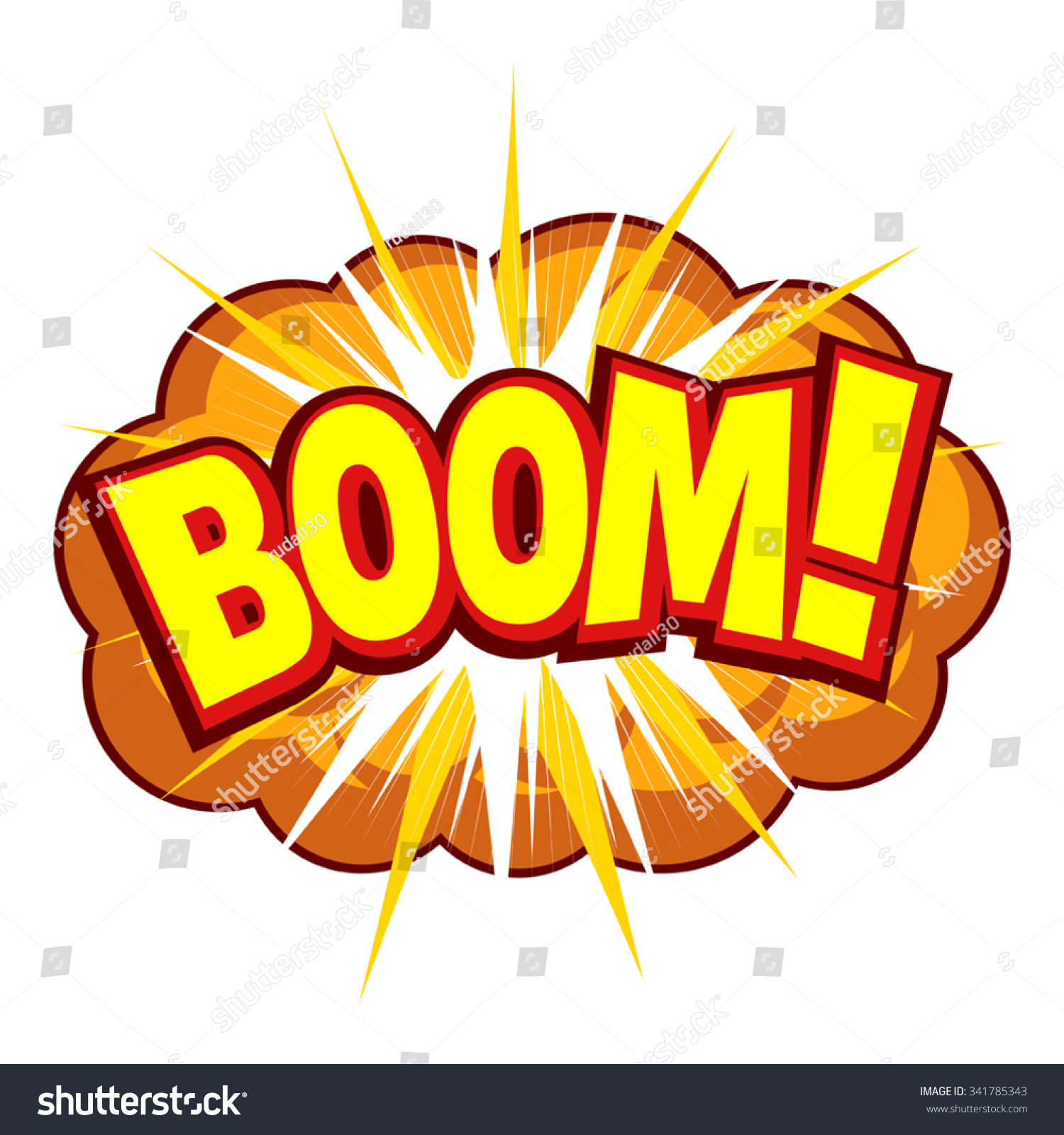 Illustration Comic Explosion Stock Vector (Royalty Free) 341785343 ...