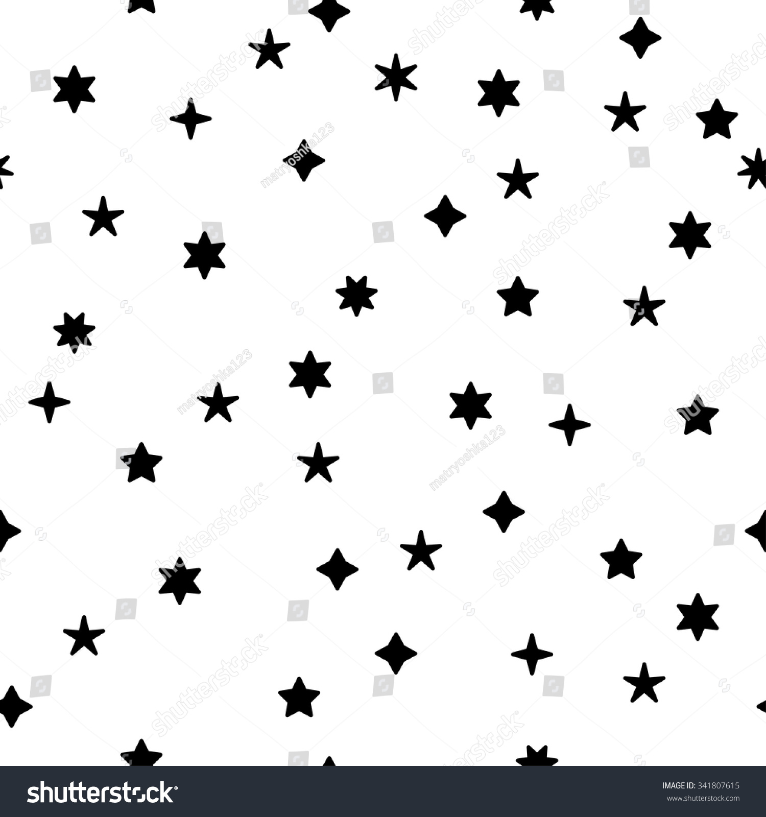 Seamless Black White Decorative Vector Background Stock Vector (Royalty ...