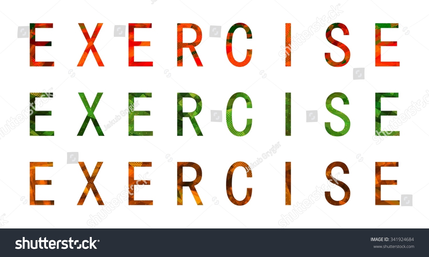 exercise-word-stock-illustration-341924684-shutterstock