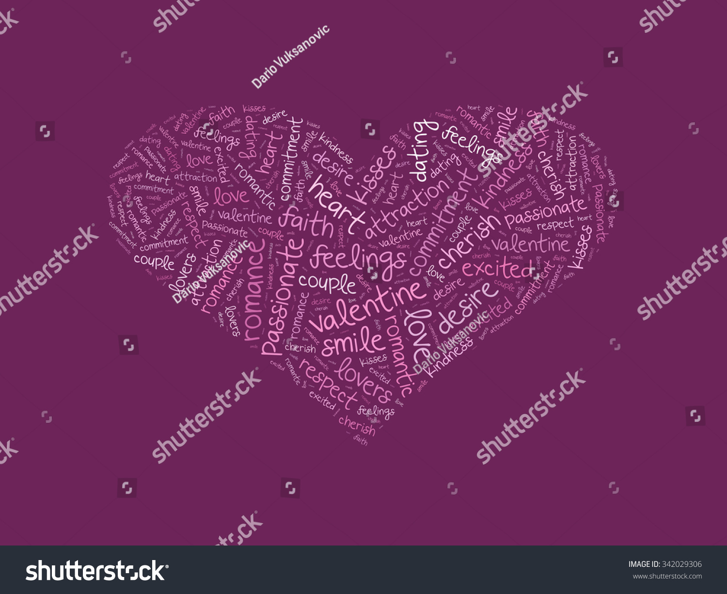 Heart Shape Word Cloud Made Words 스톡 일러스트 342029306 Shutterstock