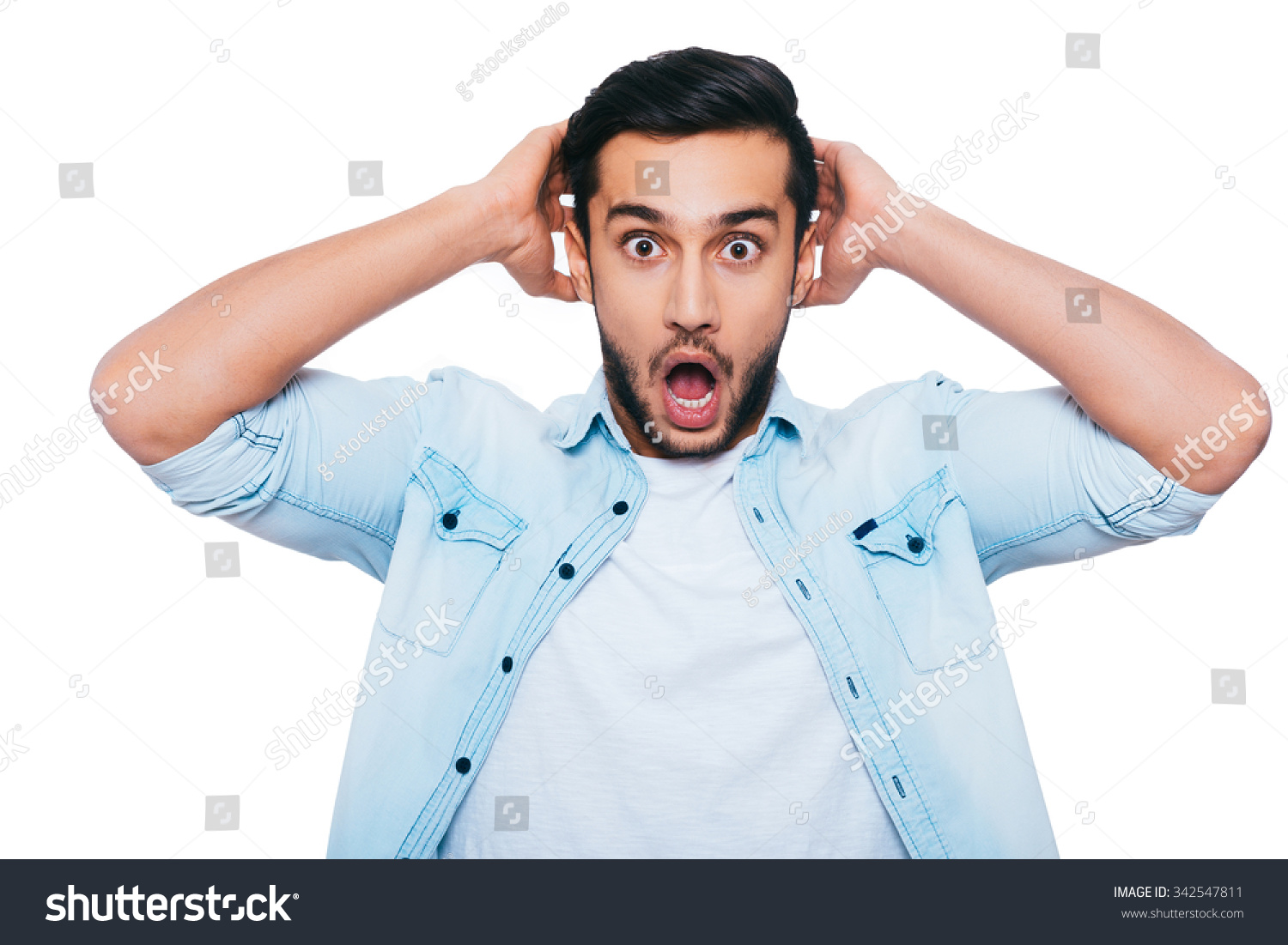 Oh No Shocked Young Indian Man Stock Photo 342547811 | Shutterstock