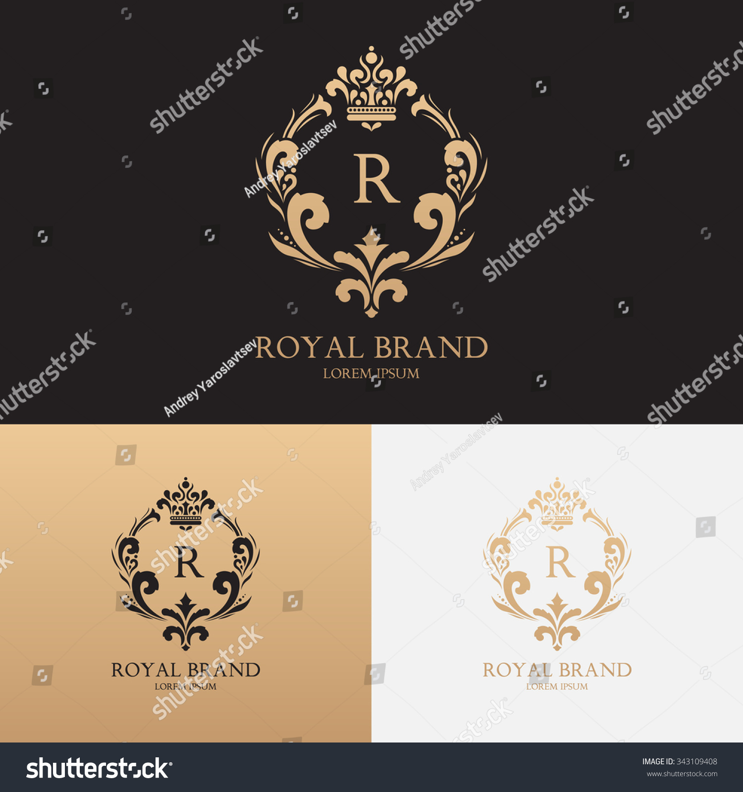 Brand with crown