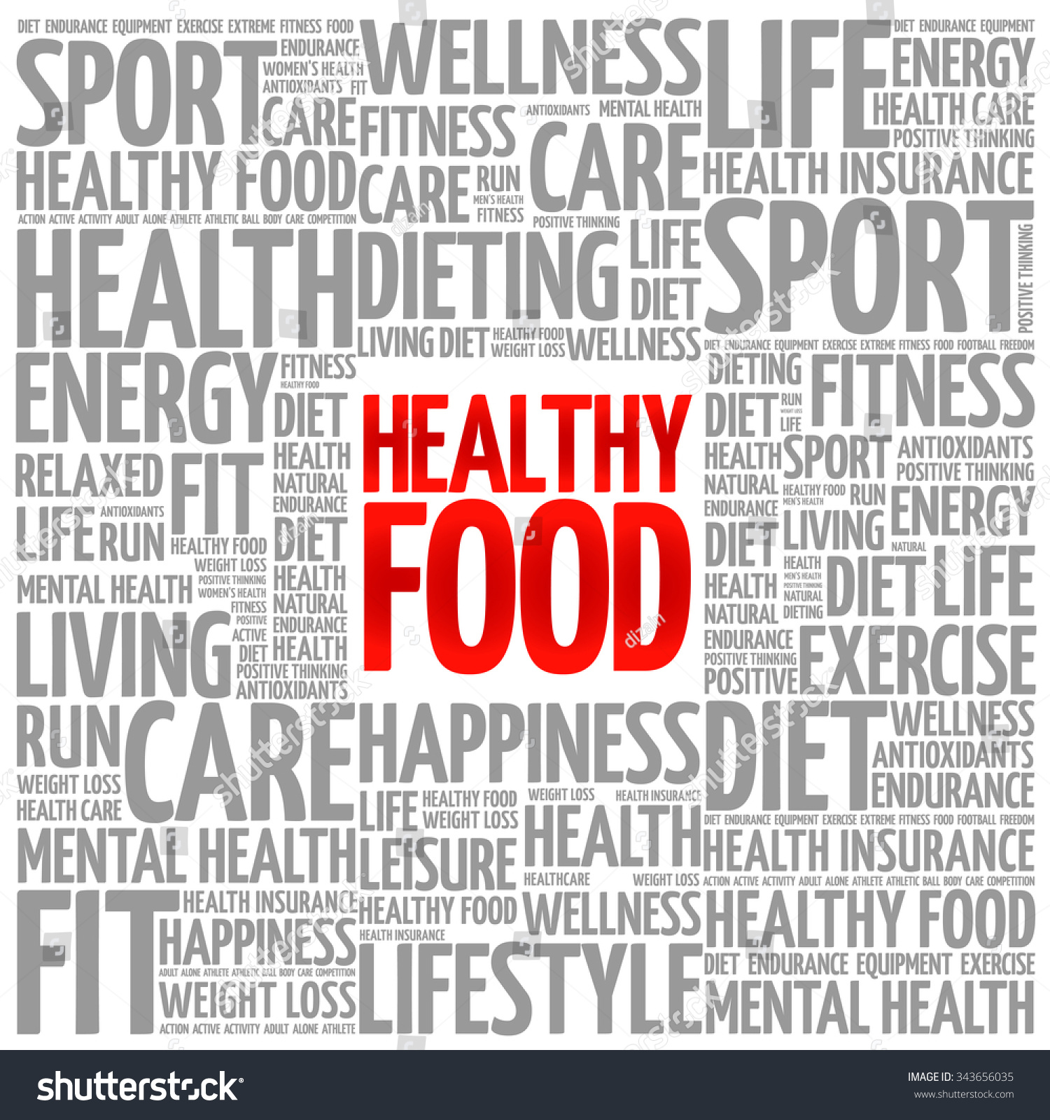 Healthy Food Word Cloud Background Health Stock Vector (Royalty Free ...