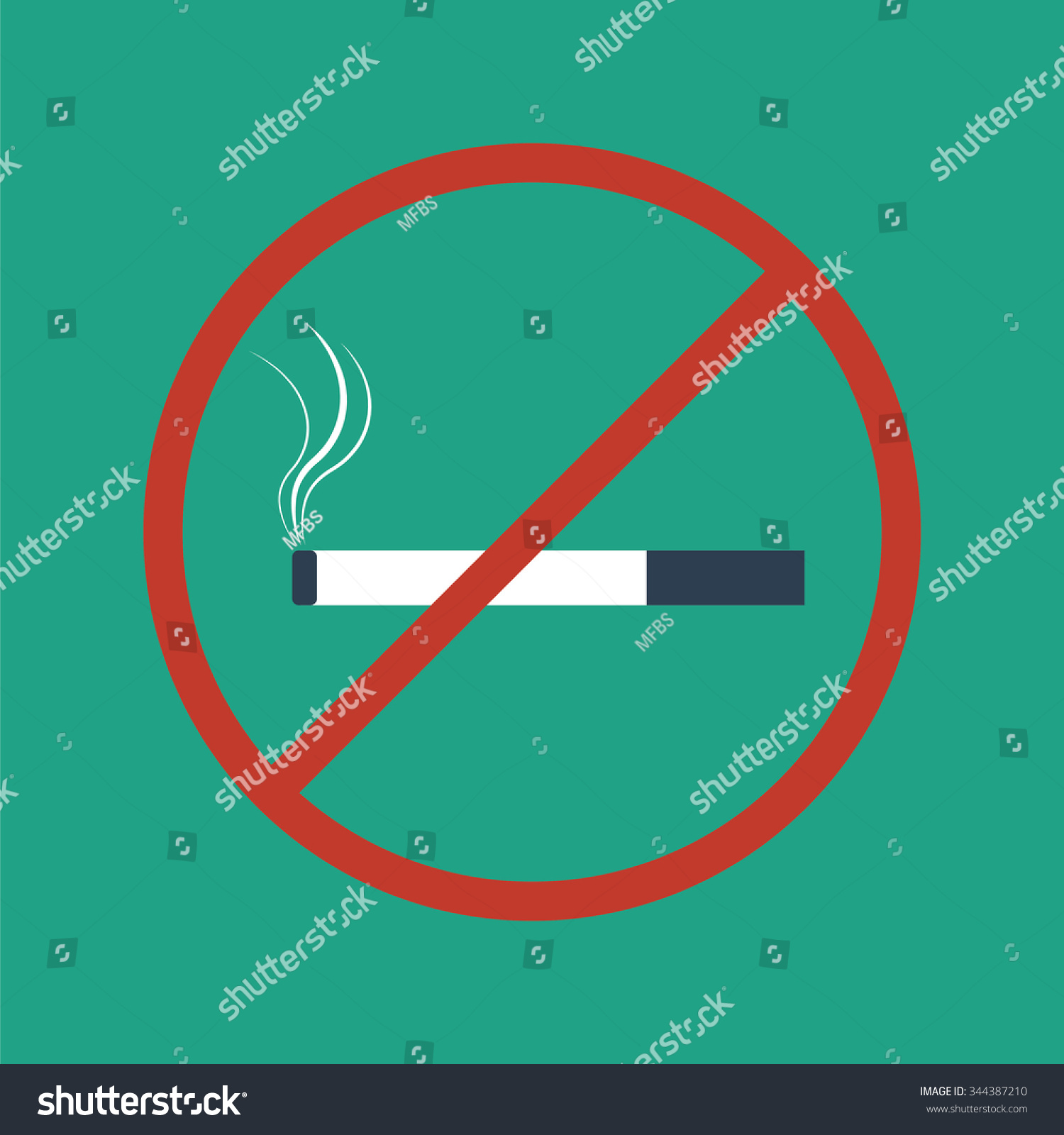 No Smoking Sign Icon Ban On Stock Vector Royalty Free 344387210 Shutterstock 0986