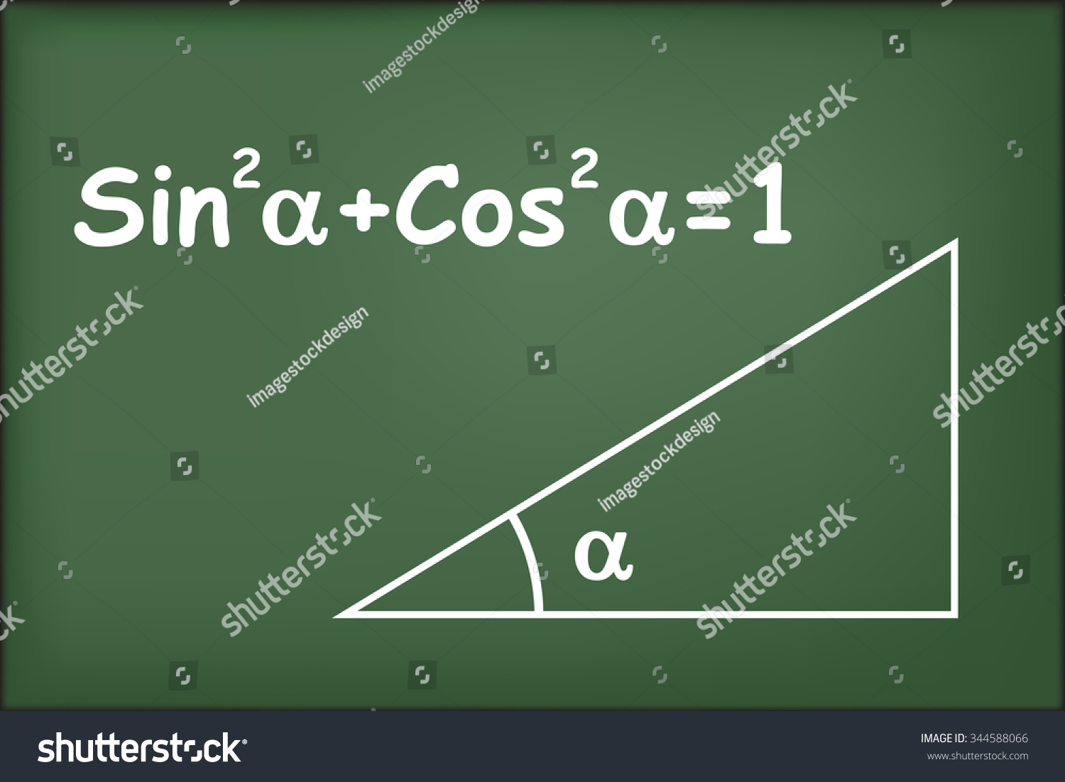 Trigonometric Functions Mathematics Scientific Education Vector Stock ...