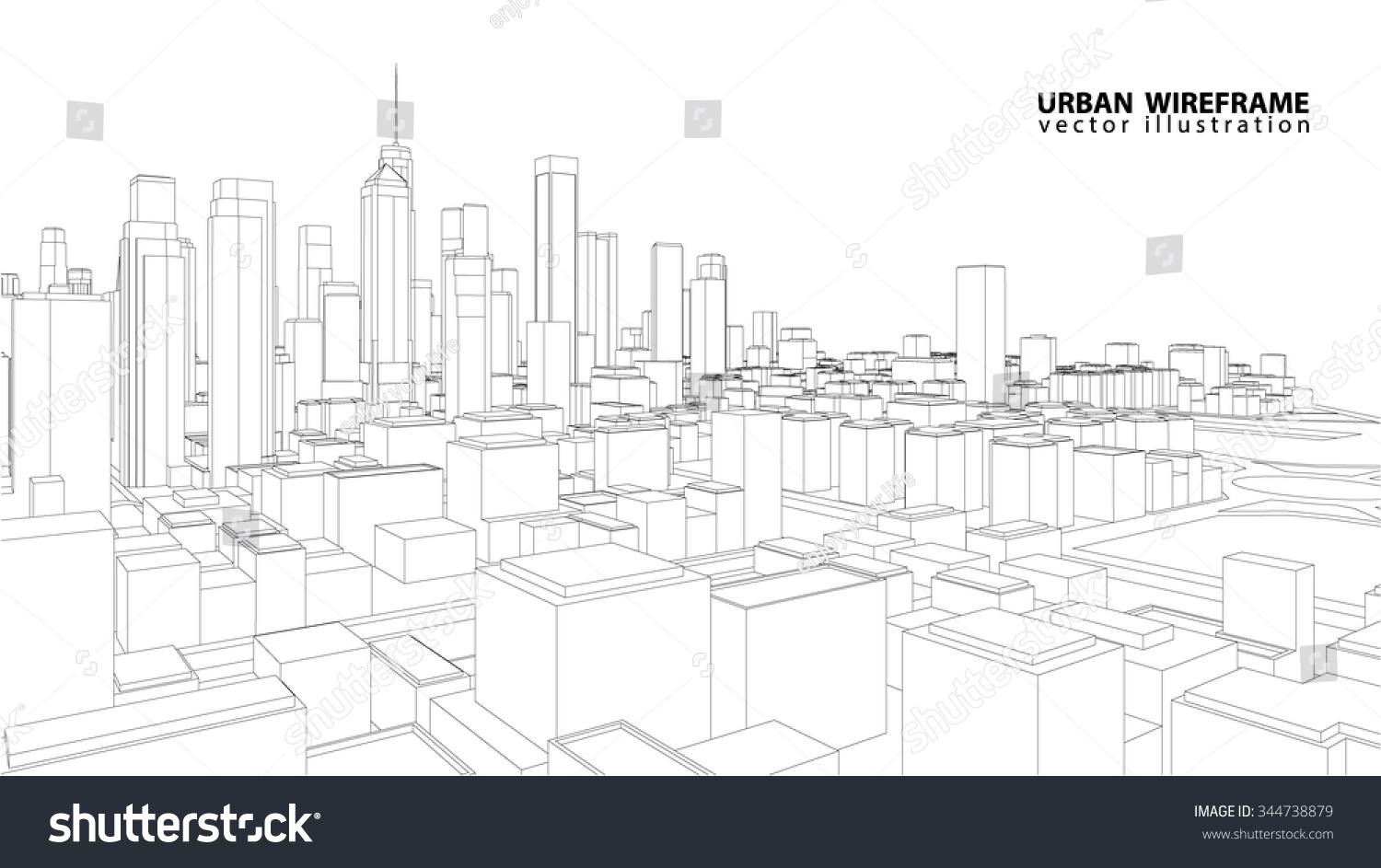 Cityscape Vector Sketch Architecture Illustration Stock Vector (Royalty ...