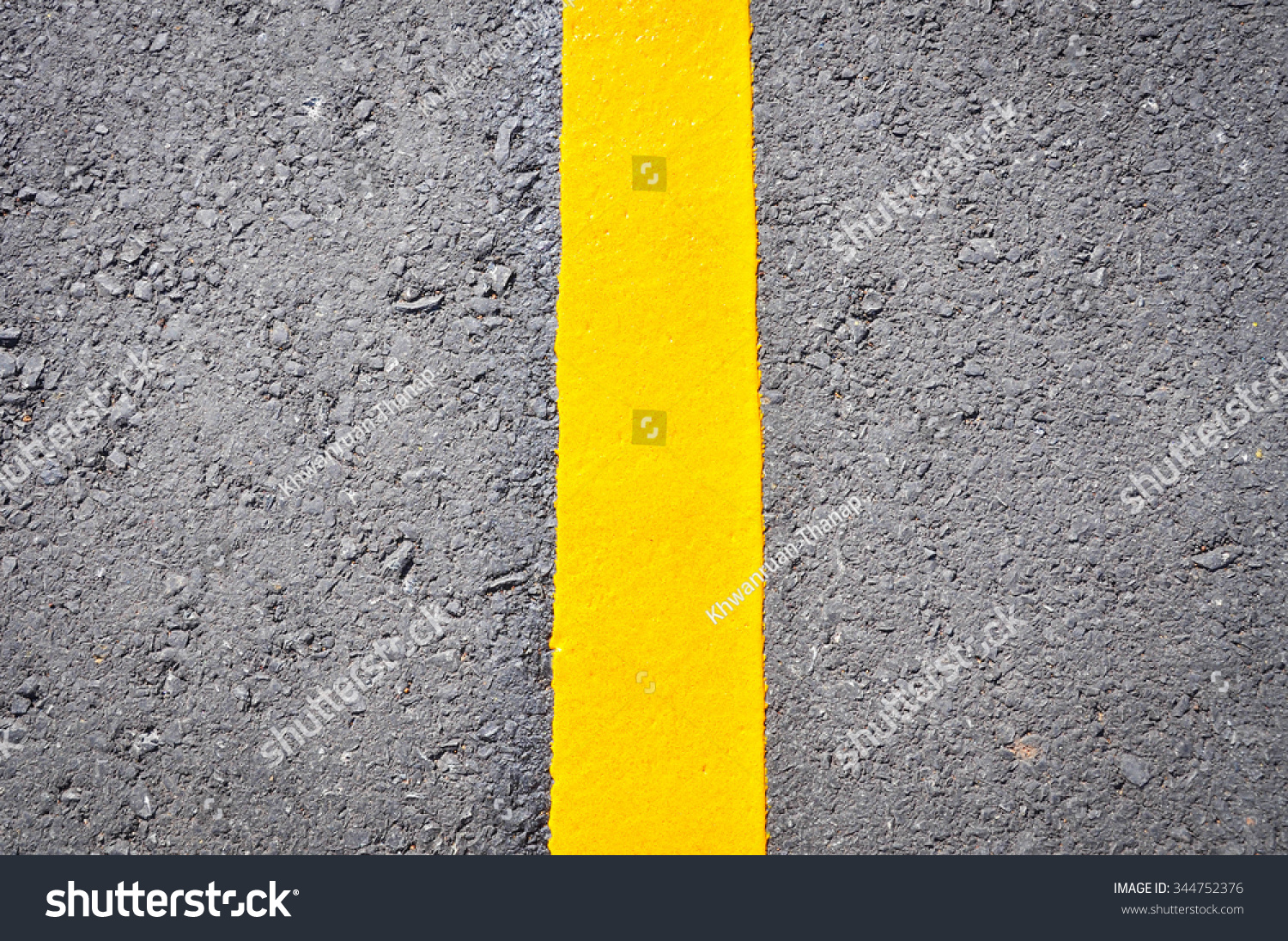 Yellow Line On Asphalt Road Texture Stock Photo 344752376 | Shutterstock