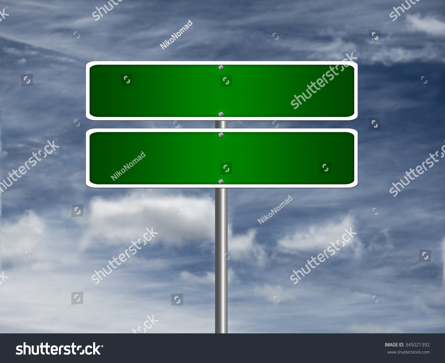 High Resolution Blank Road Sign Empty Stock Illustration 345021392 ...