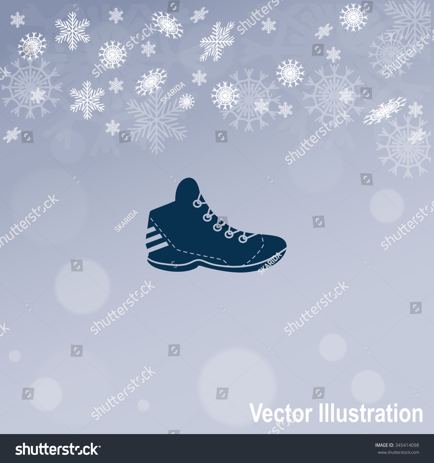 Sneakers Vector Icon Stock Vector (Royalty Free) 345414098 | Shutterstock