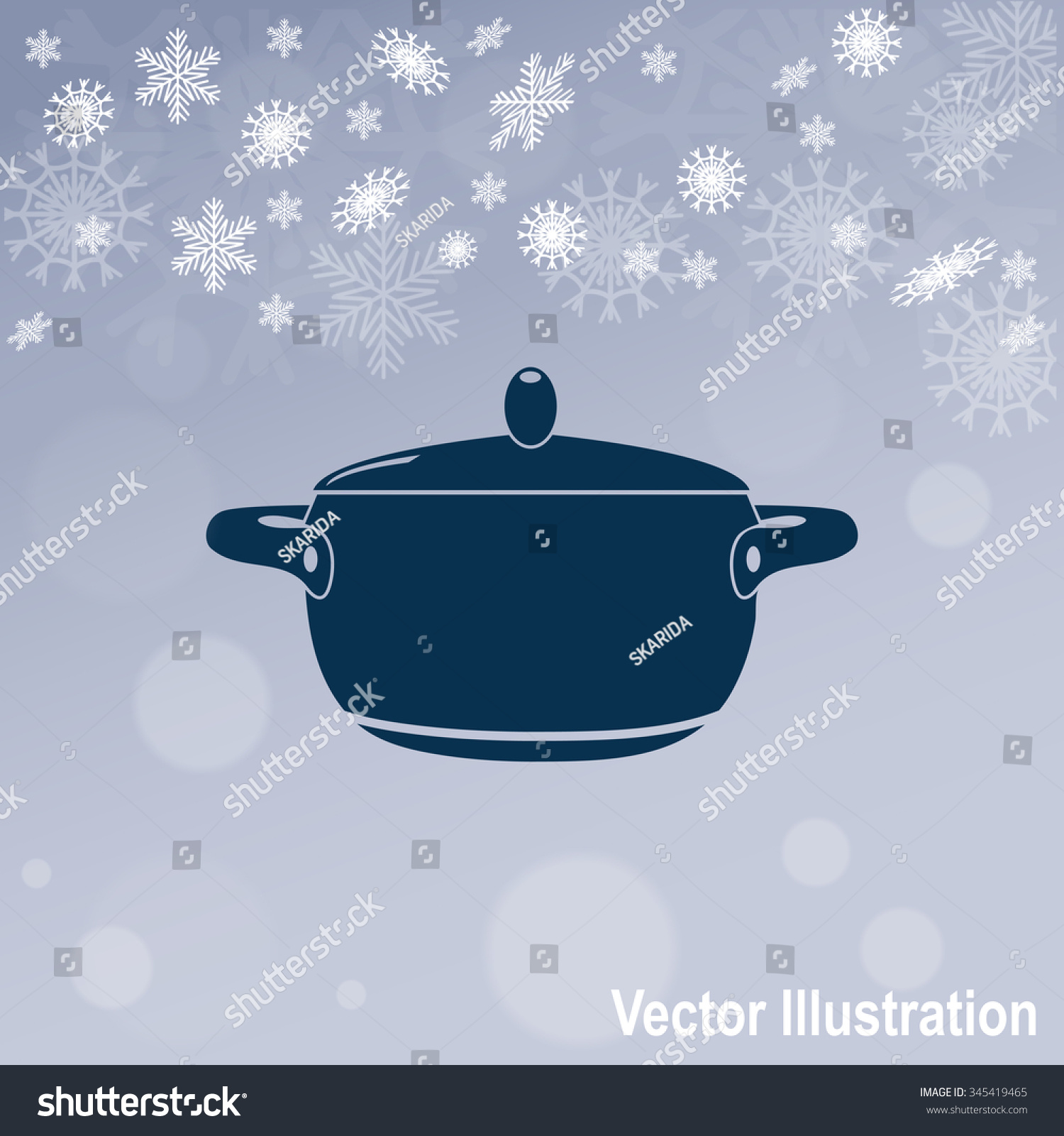 Pot Lid Vector Illustration Stock Vector Royalty Free 345419465