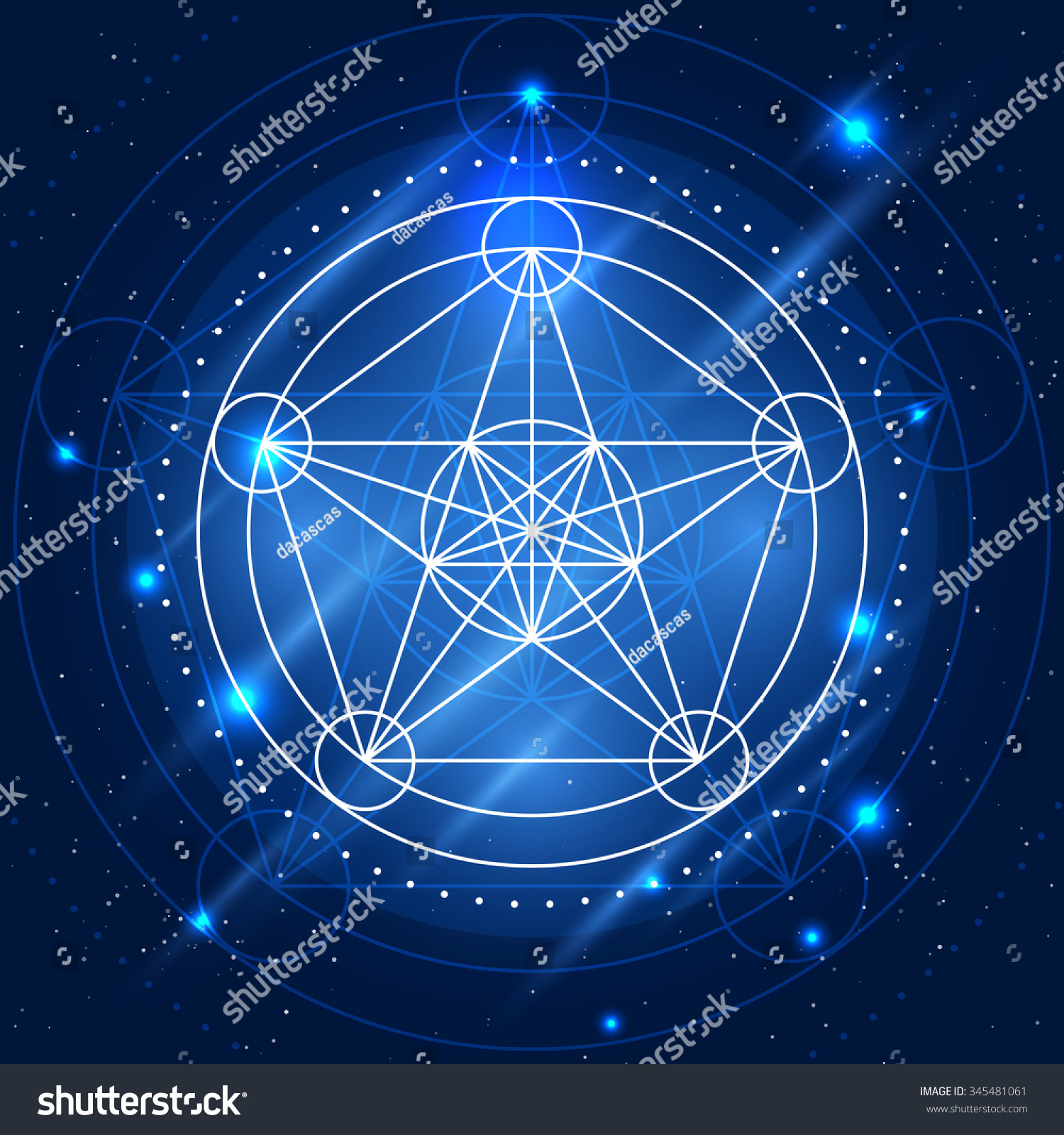 Magic Mana Geometry Sign Rune Alchemy Stock Vector (Royalty Free ...