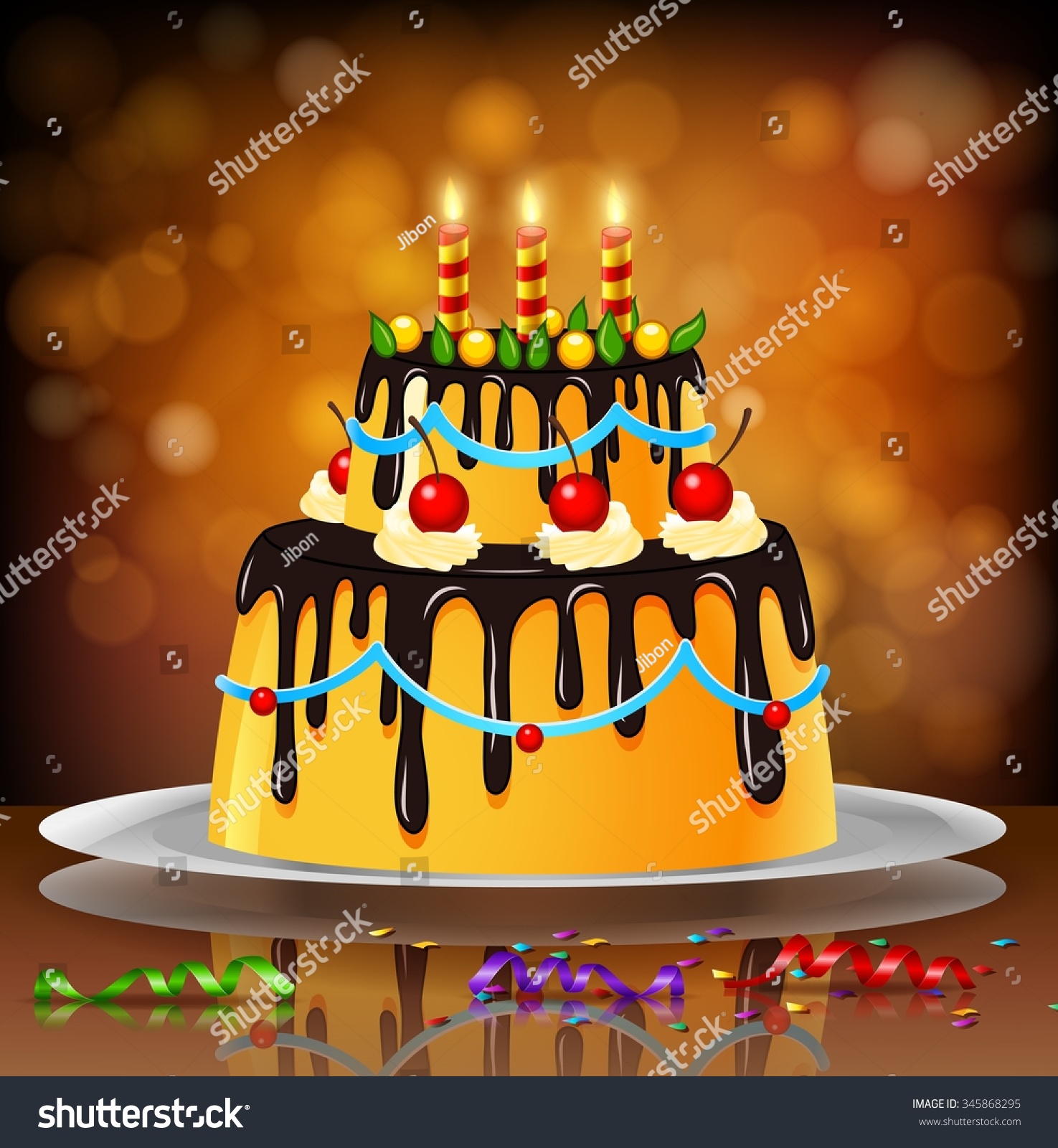 Happy Birthday Handsome Cake Images Vektor Stok Beautiful Happy Birthday Cake On Artistic (Tanpa Royalti)  345868295 | Shutterstock